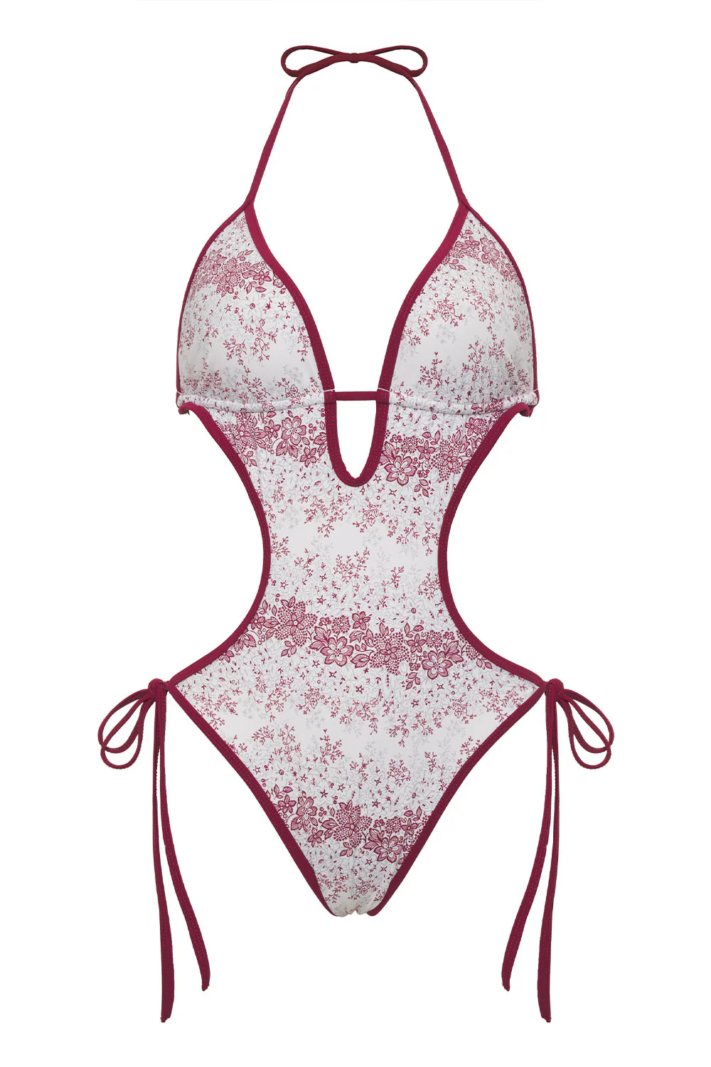 Adriana Floral Monokini One Piece Swimsuit - Bisous Lace - Image 6