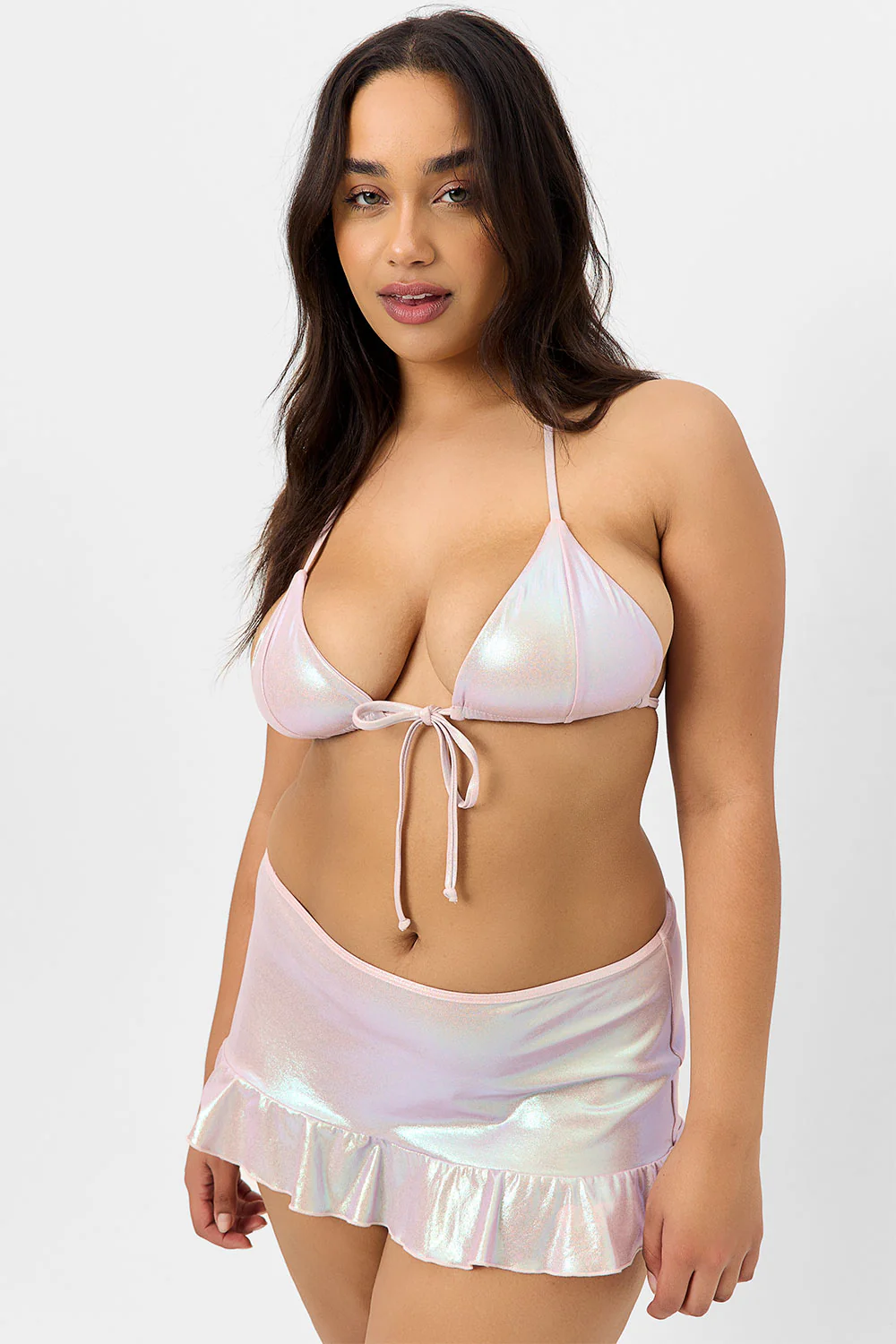 Andrea Iridescent Ruffle Skirt - Gilded Angel - Image 3