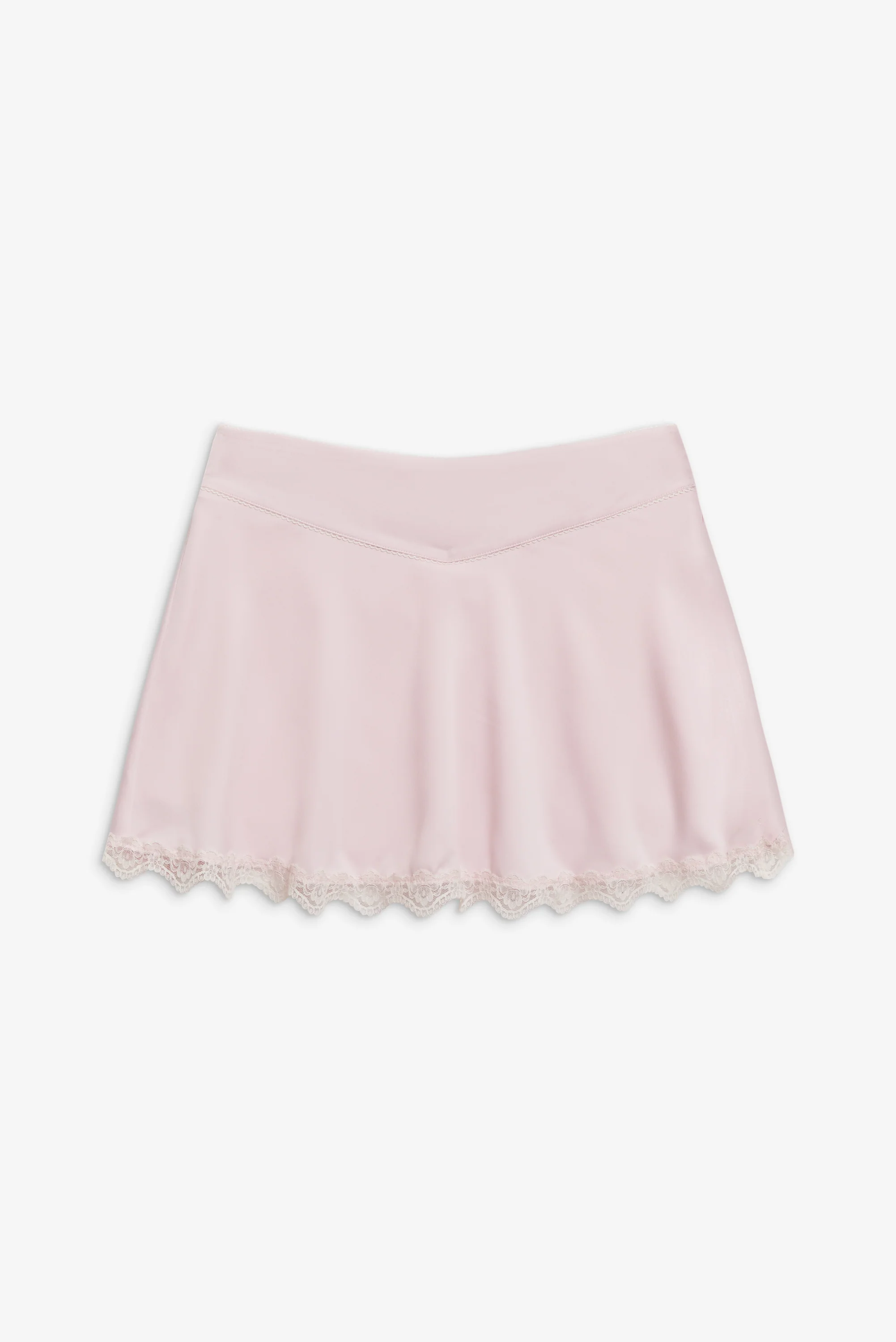 Angeline Satin Mini Skirt - Pink Porcelain - Image 3