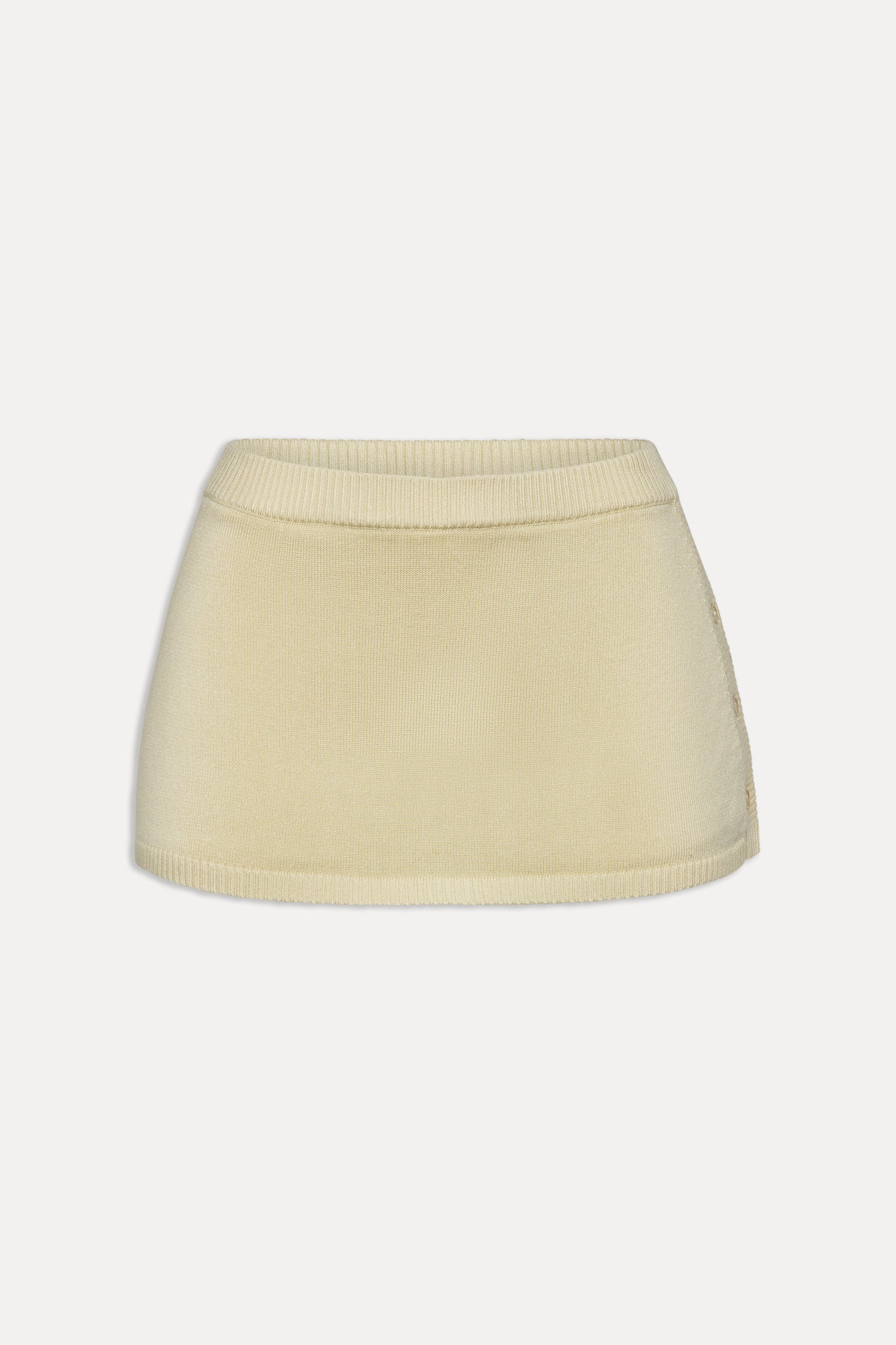Ash Knit Mini Skort - Buttercup - Image 3