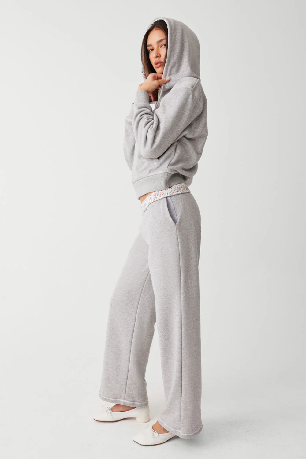 Avalon Sweat Pant - Heather Grey / Baby Blanket - Image 4