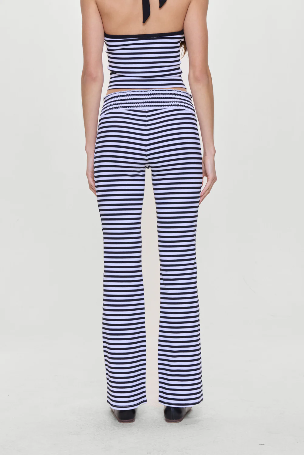 Bambi Striped Flare Pants - Silhouette Stripe - Image 2