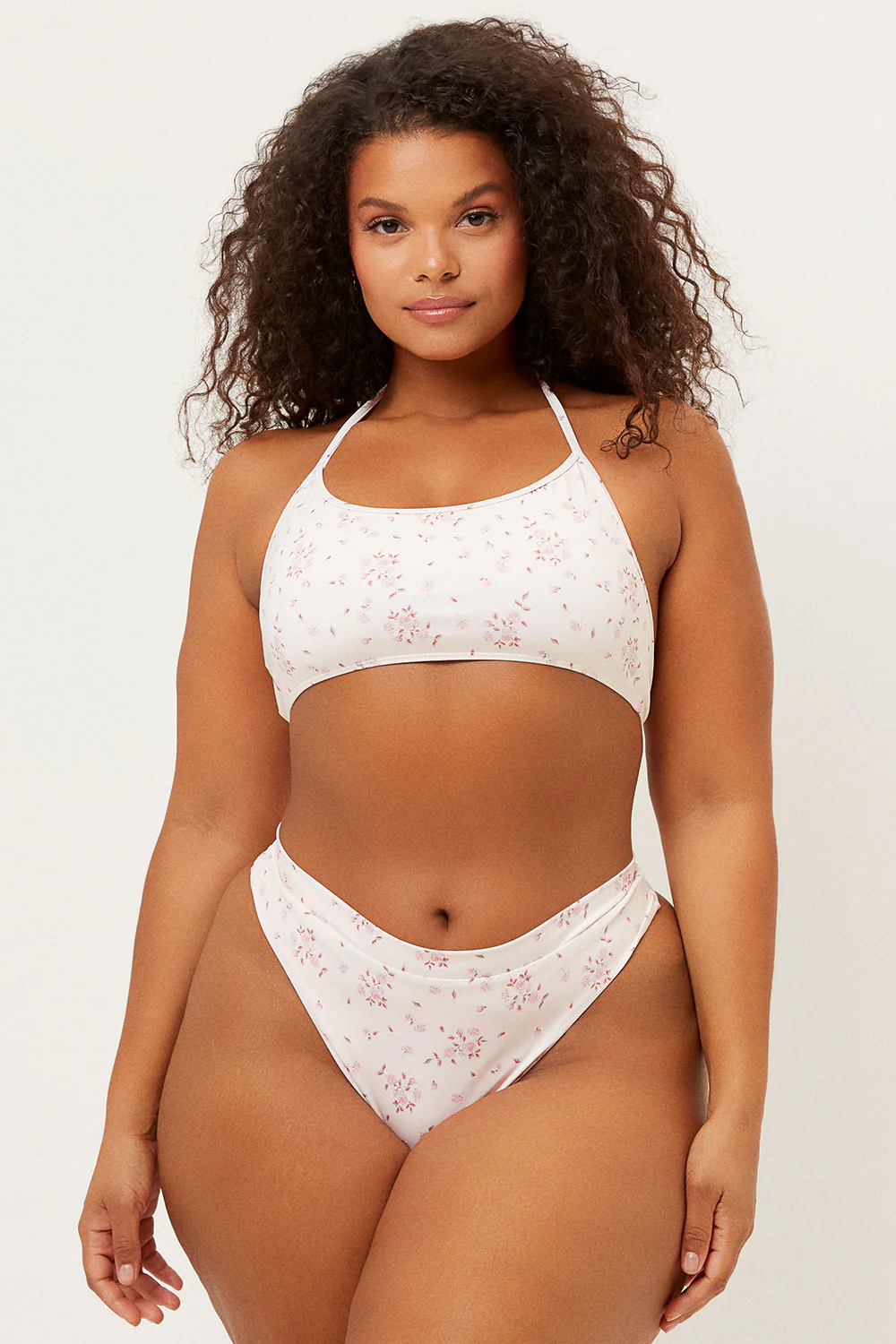 Bea High Waist Skimpy Bikini Bottom - Sweet Rose - Image 3