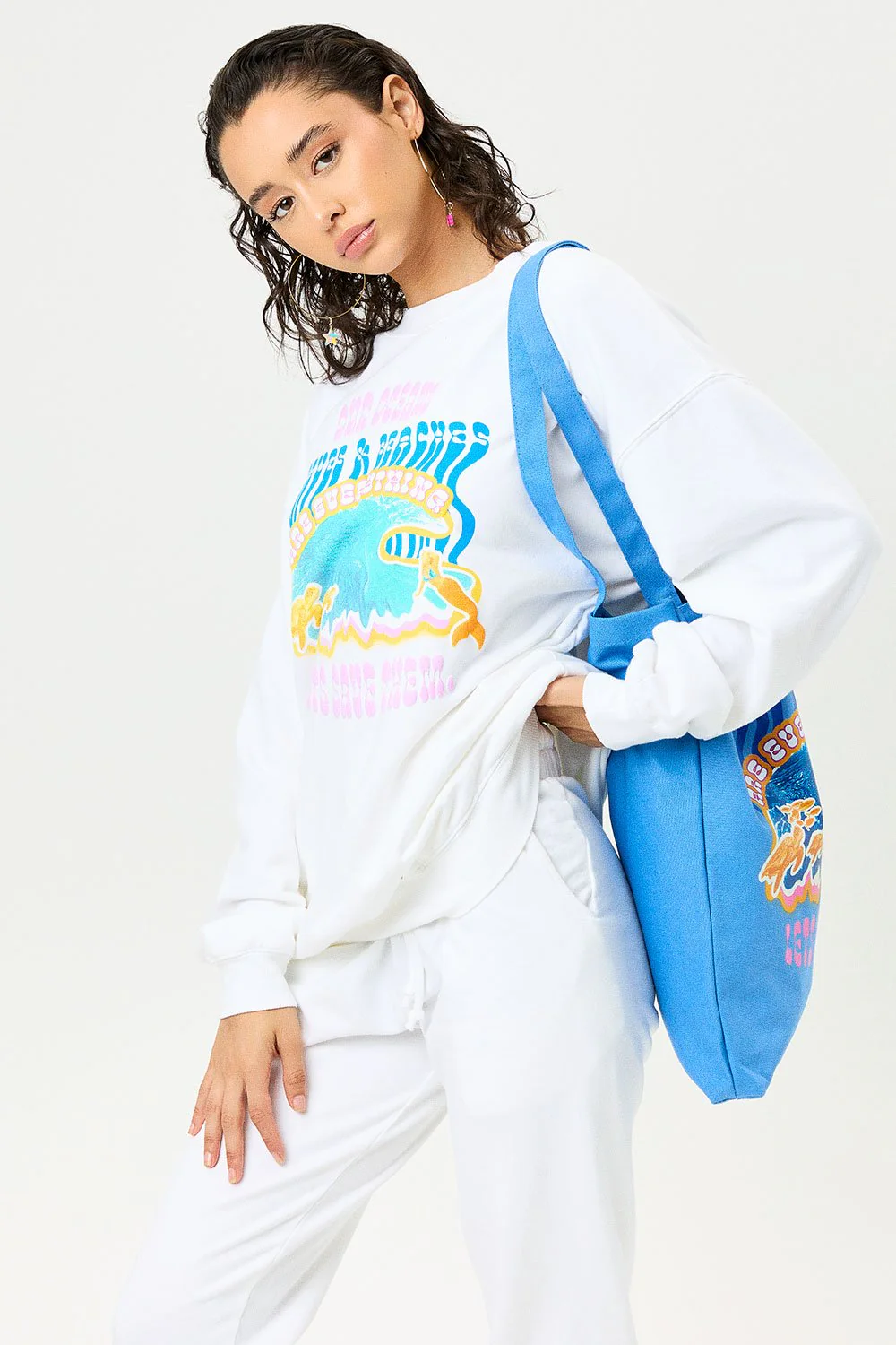 Bennie Crewneck Sweatshirt - White - Image 2