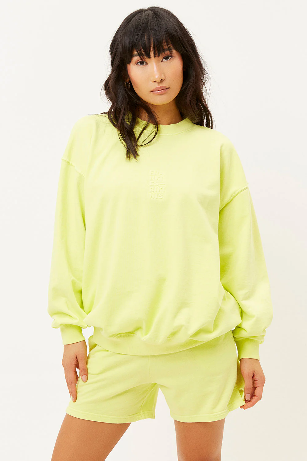 Bennie Oversized Crewneck Sweatshirt - Lemonade - Image 4