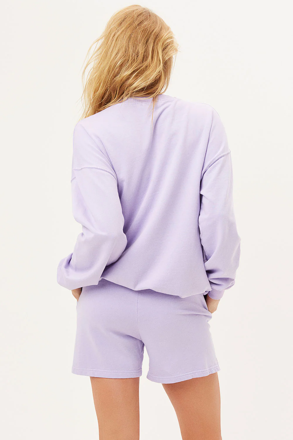 Bennie Oversized Crewneck Sweatshirt - Lilac - Image 3