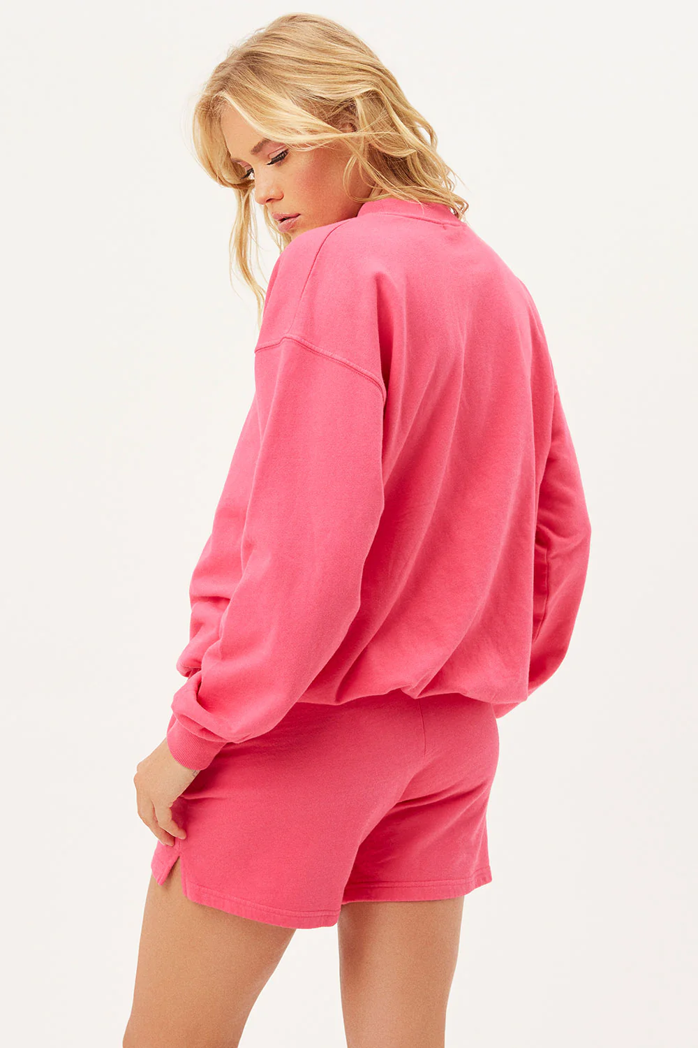 Bennie Oversized Crewneck Sweatshirt - Rosewood - Image 2