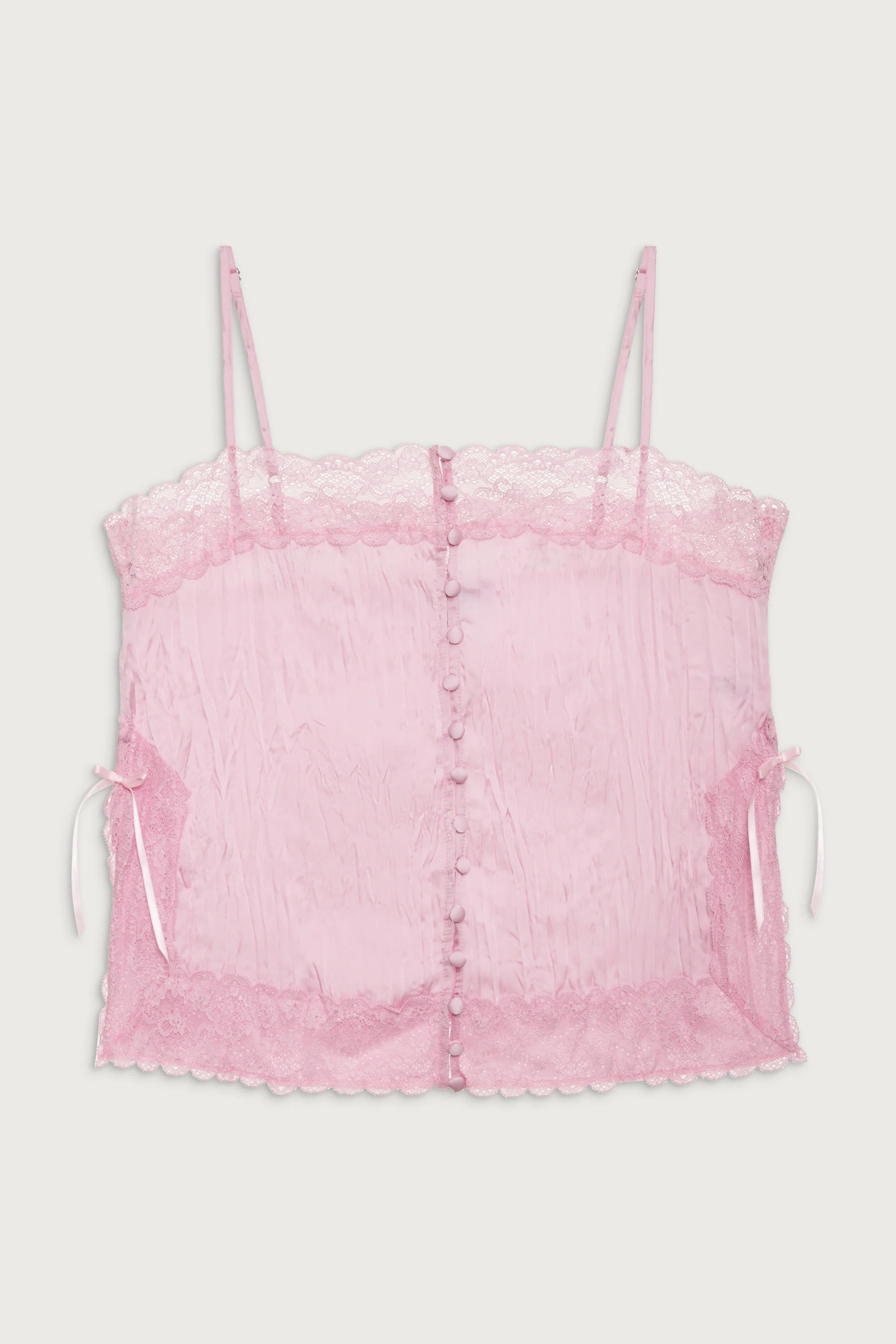 Besos Satin Camisole - French Rose - Image 2