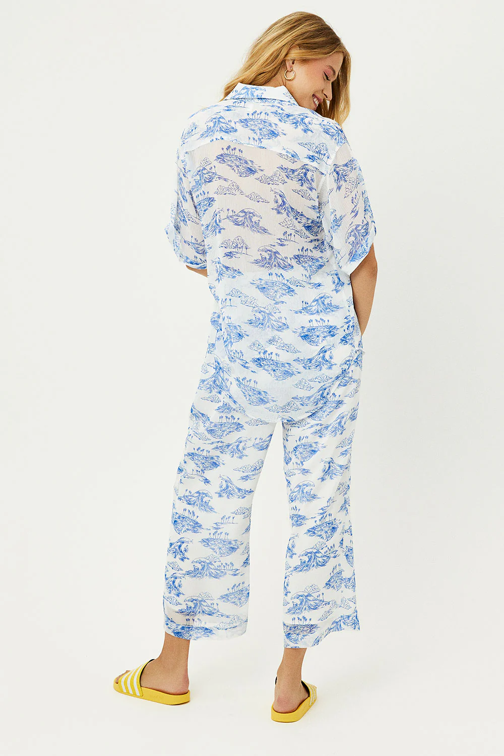 Bianca Low Rise Wide Leg Pant - Surfer Dude - Image 3