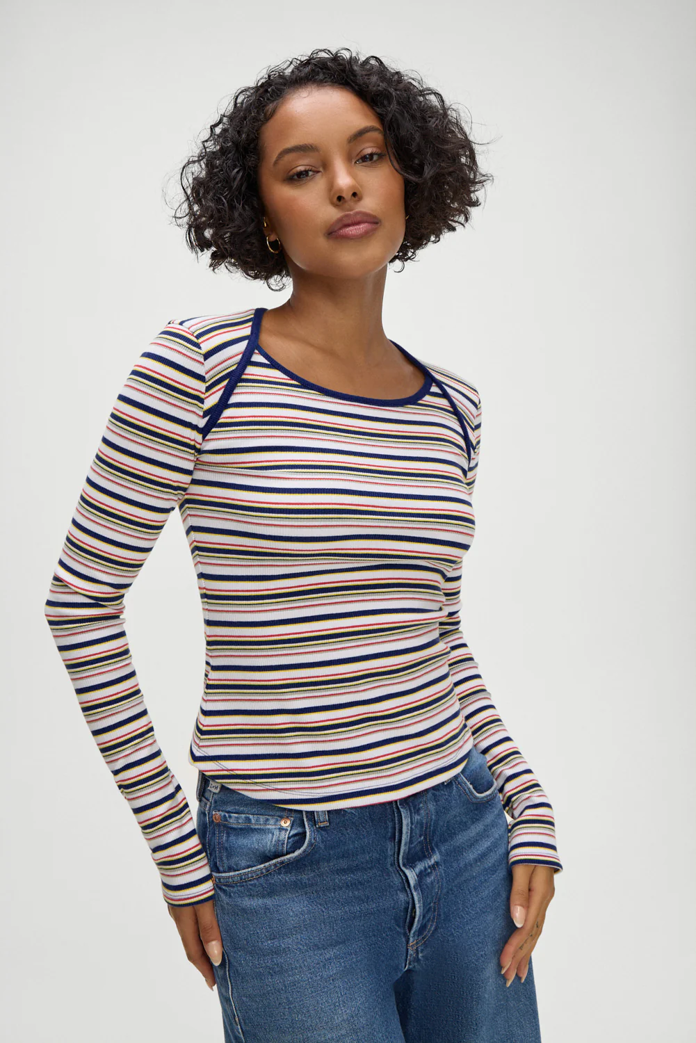 Blair Striped Long Sleeve Shirt - Love Stripe - Image 5