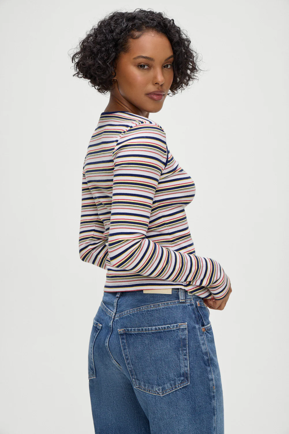Blair Striped Long Sleeve Shirt - Love Stripe - Image 6
