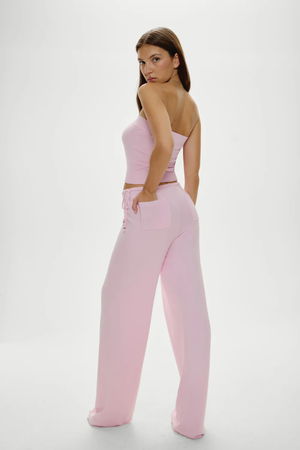 Breeze Low Rise Knit Pants - Strawberries & Cream - Image 2