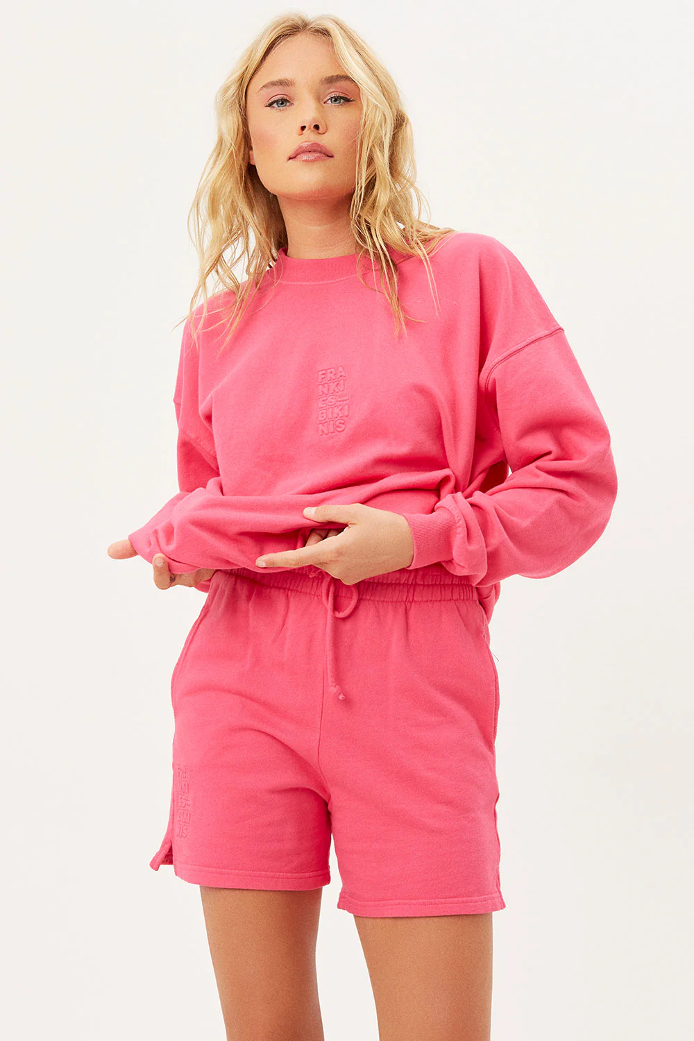 Burl High Waist Sweat Short - Rosewood - Image 5
