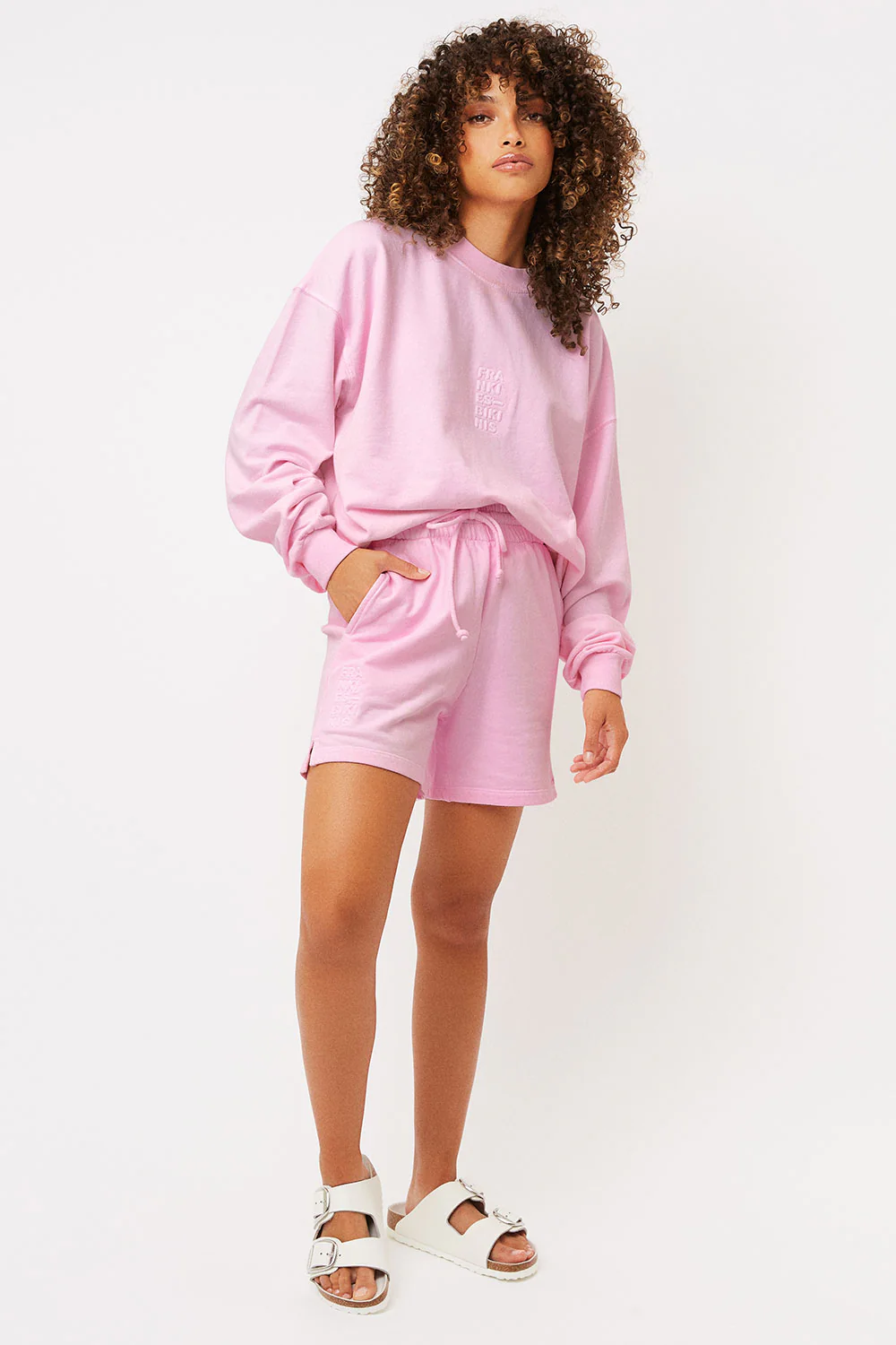 Burl High Waist Sweat Short - Love Pink - Image 4