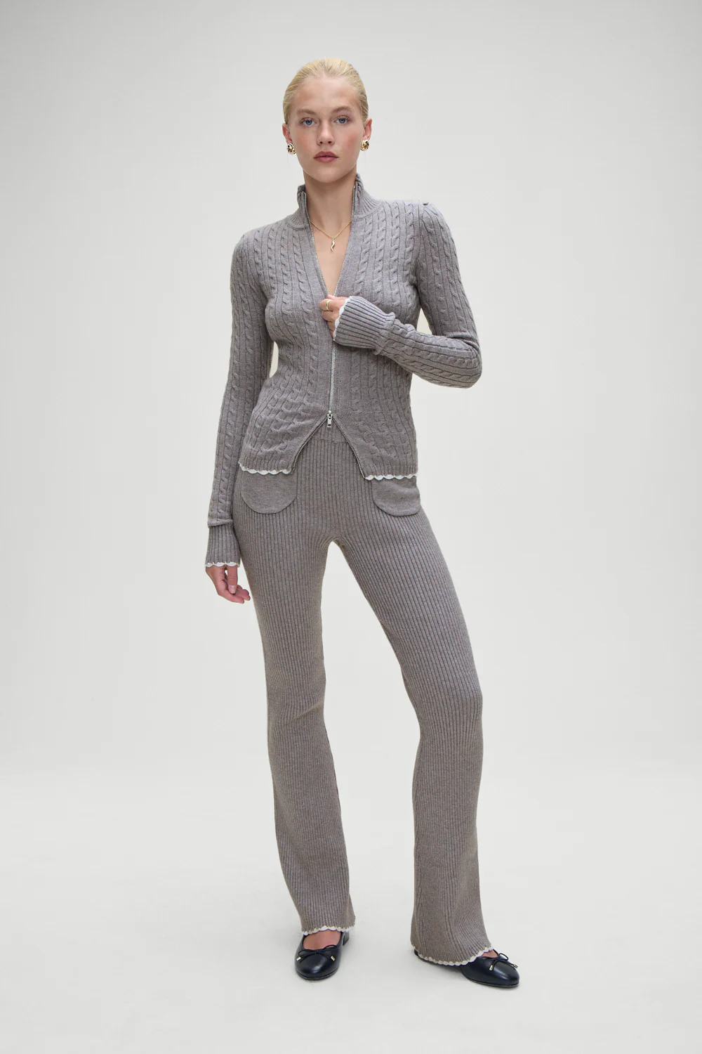 Camden Knit Pants - Rain Cloud - Image 8