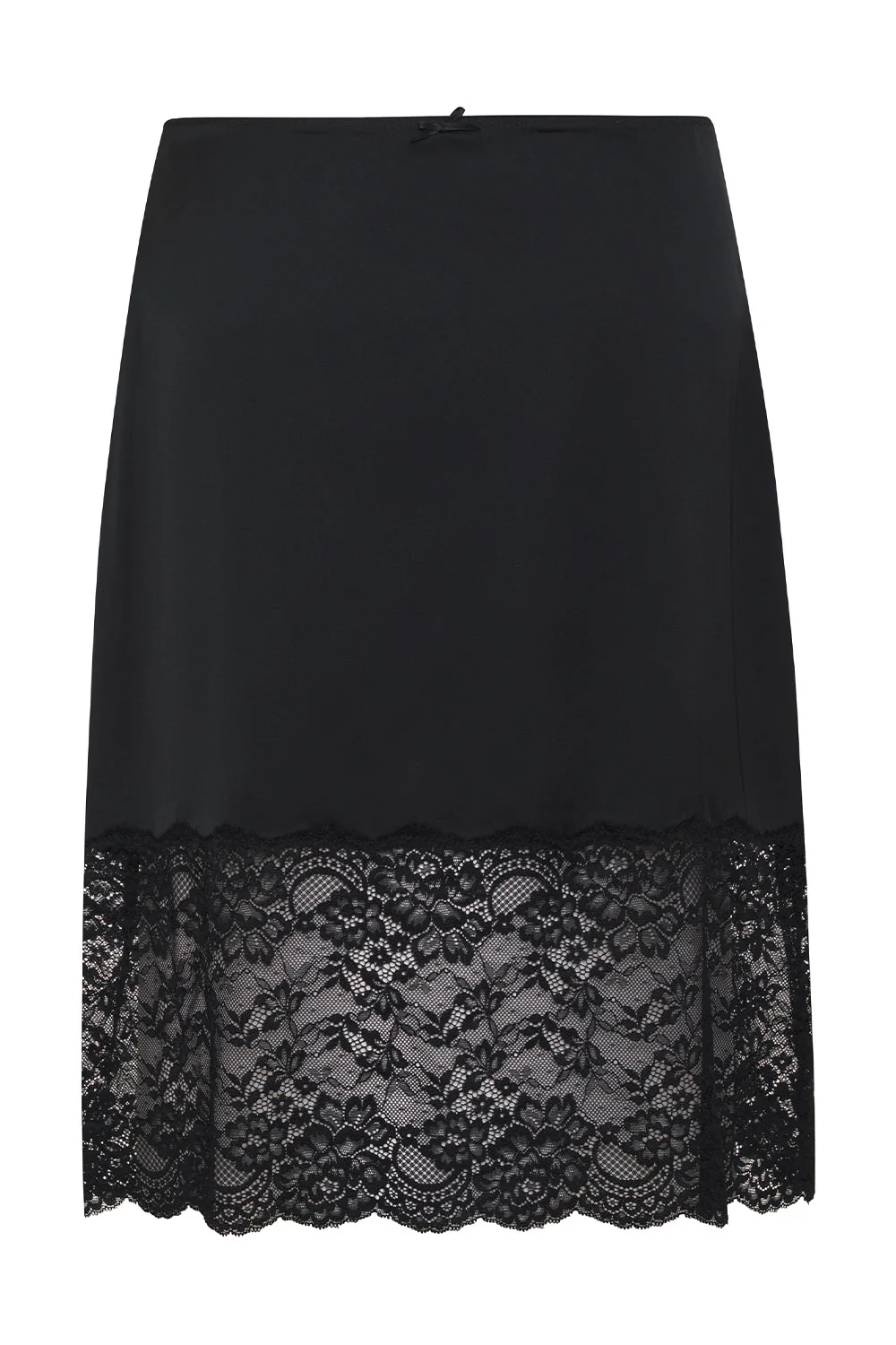 Chamomile Satin Midi Skirt - Black - Image 6