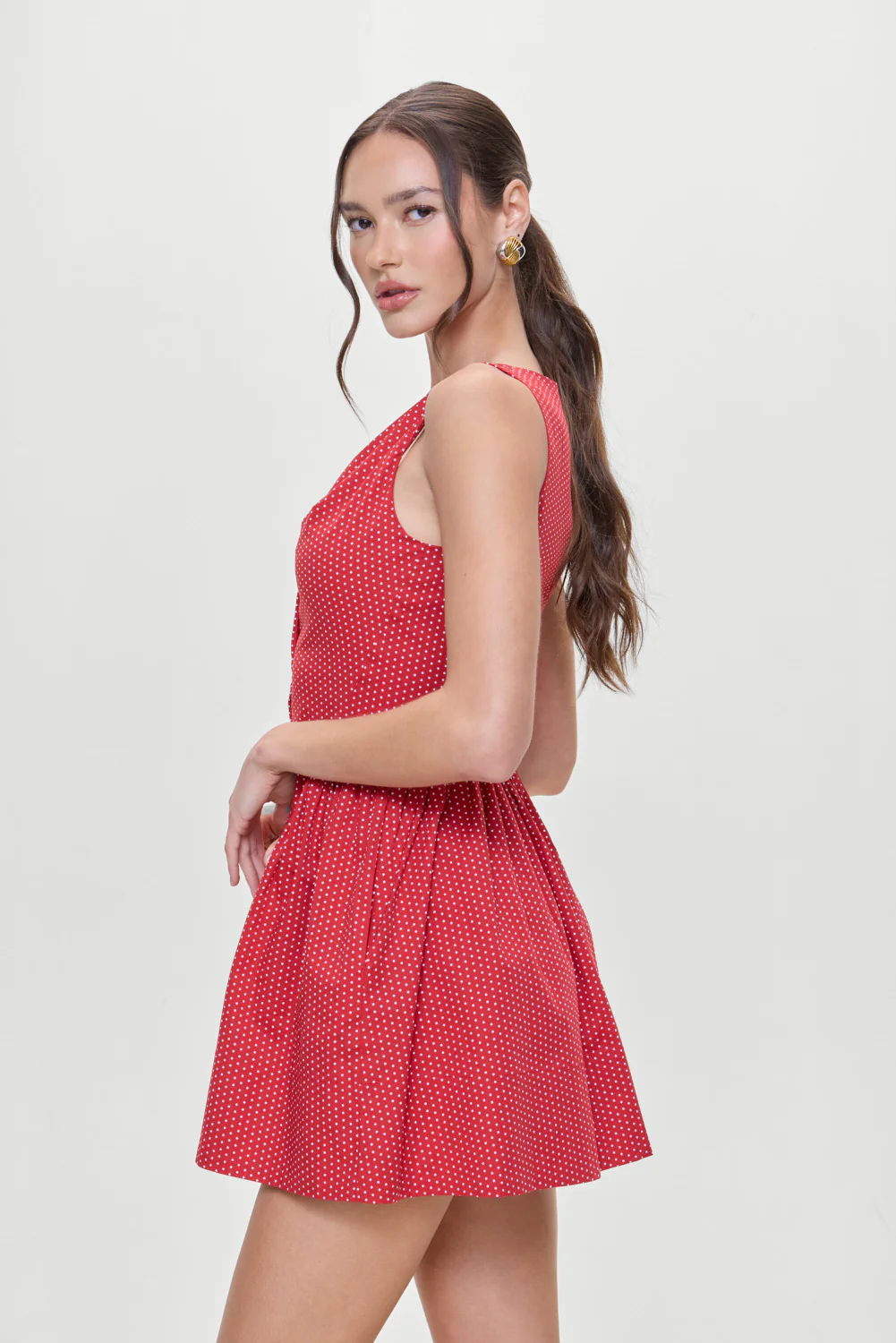 Charlotte Corset Mini Dress - Ladybug - Image 3