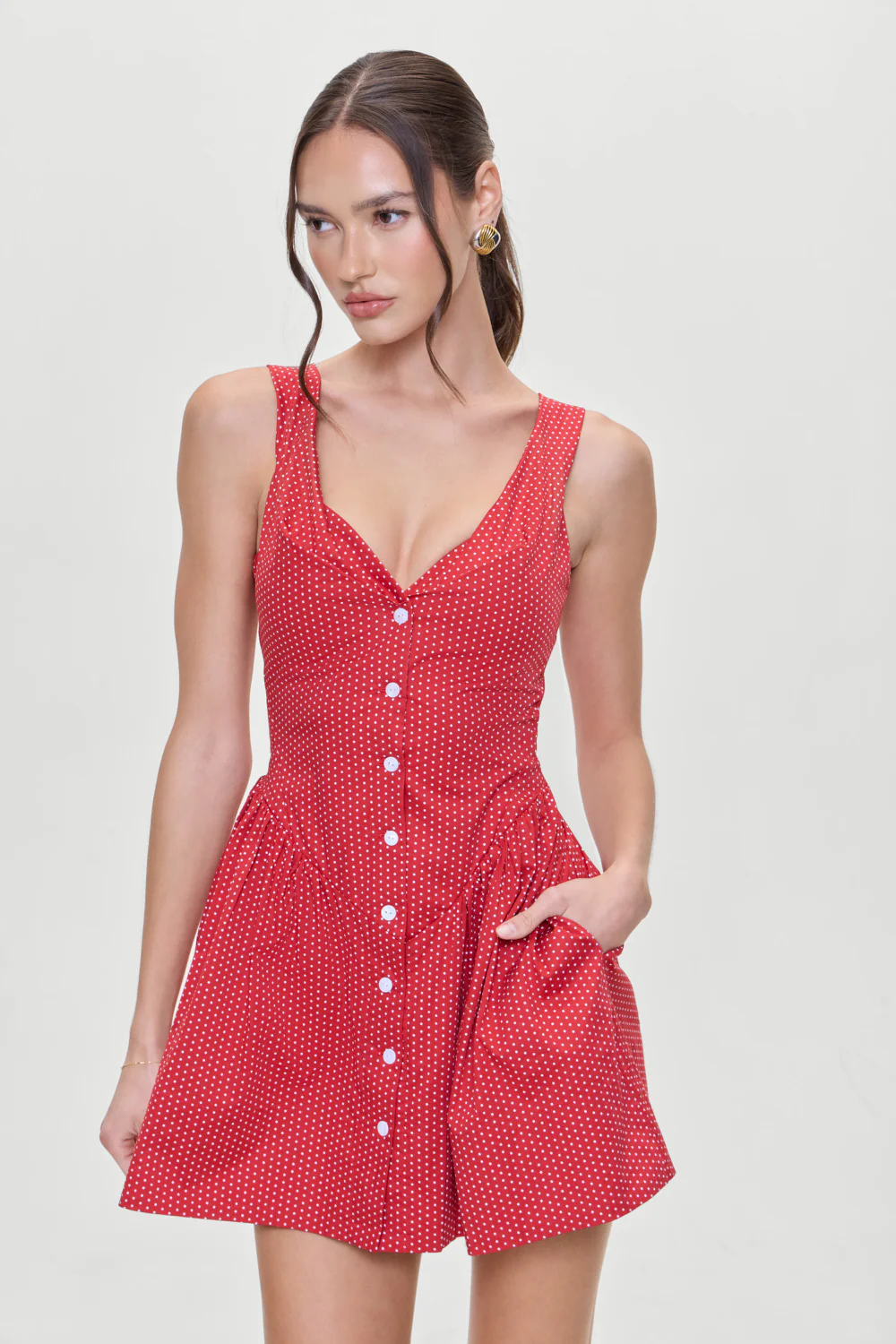 Charlotte Corset Mini Dress - Ladybug - Image 7