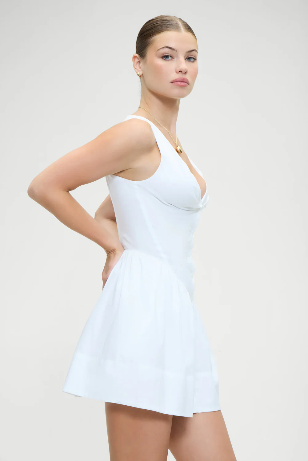 Charlotte Corset  Mini Dress - White - Image 5