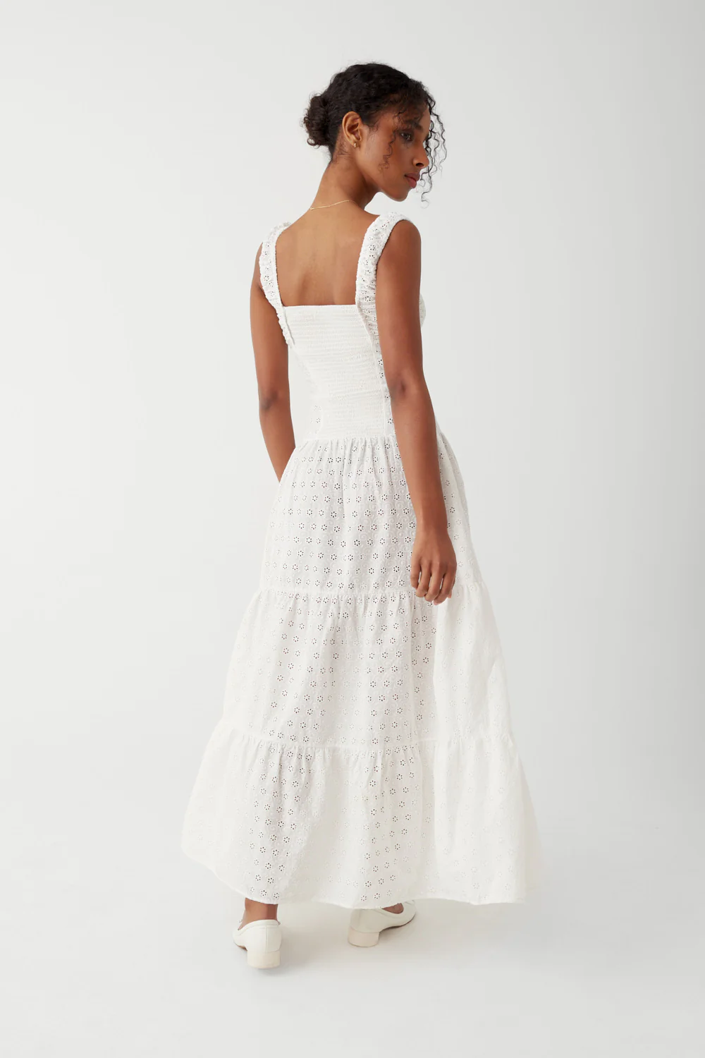 Christabelle Eyelet Maxi Dress - Angel's Wing - Image 2
