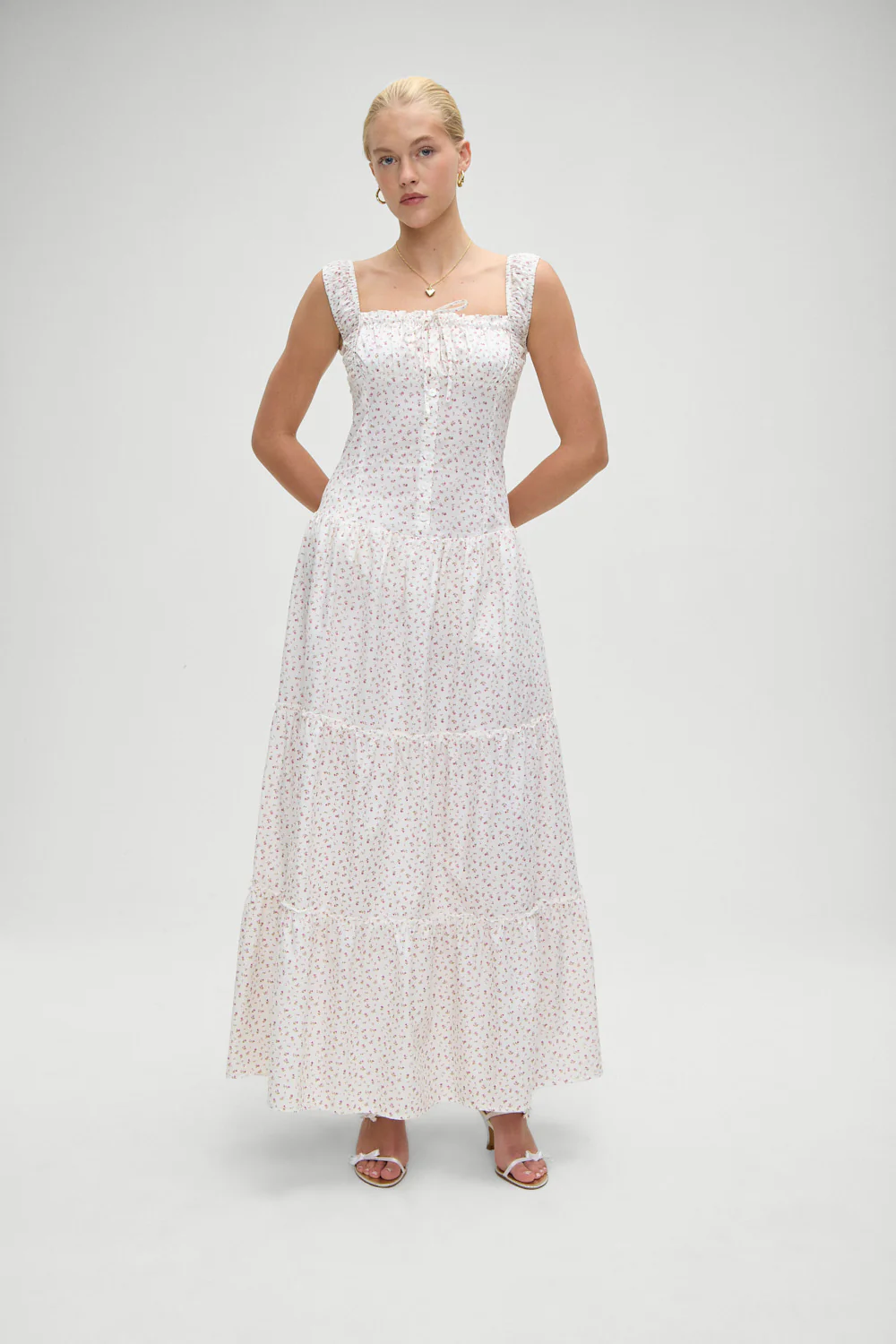 Christabelle Floral Ruffle Maxi Dress - Tea Party - Image 2