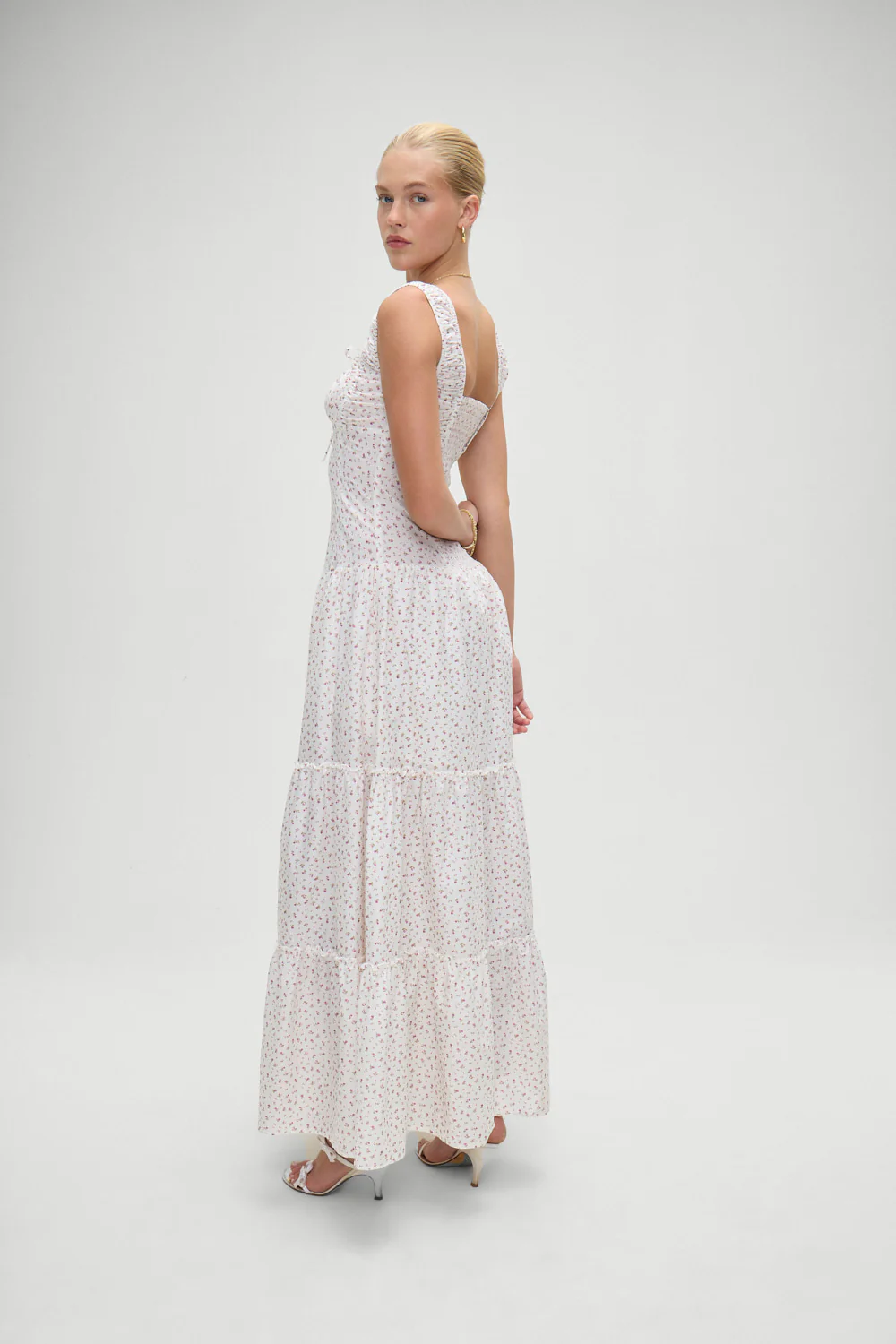 Christabelle Floral Ruffle Maxi Dress - Tea Party - Image 4