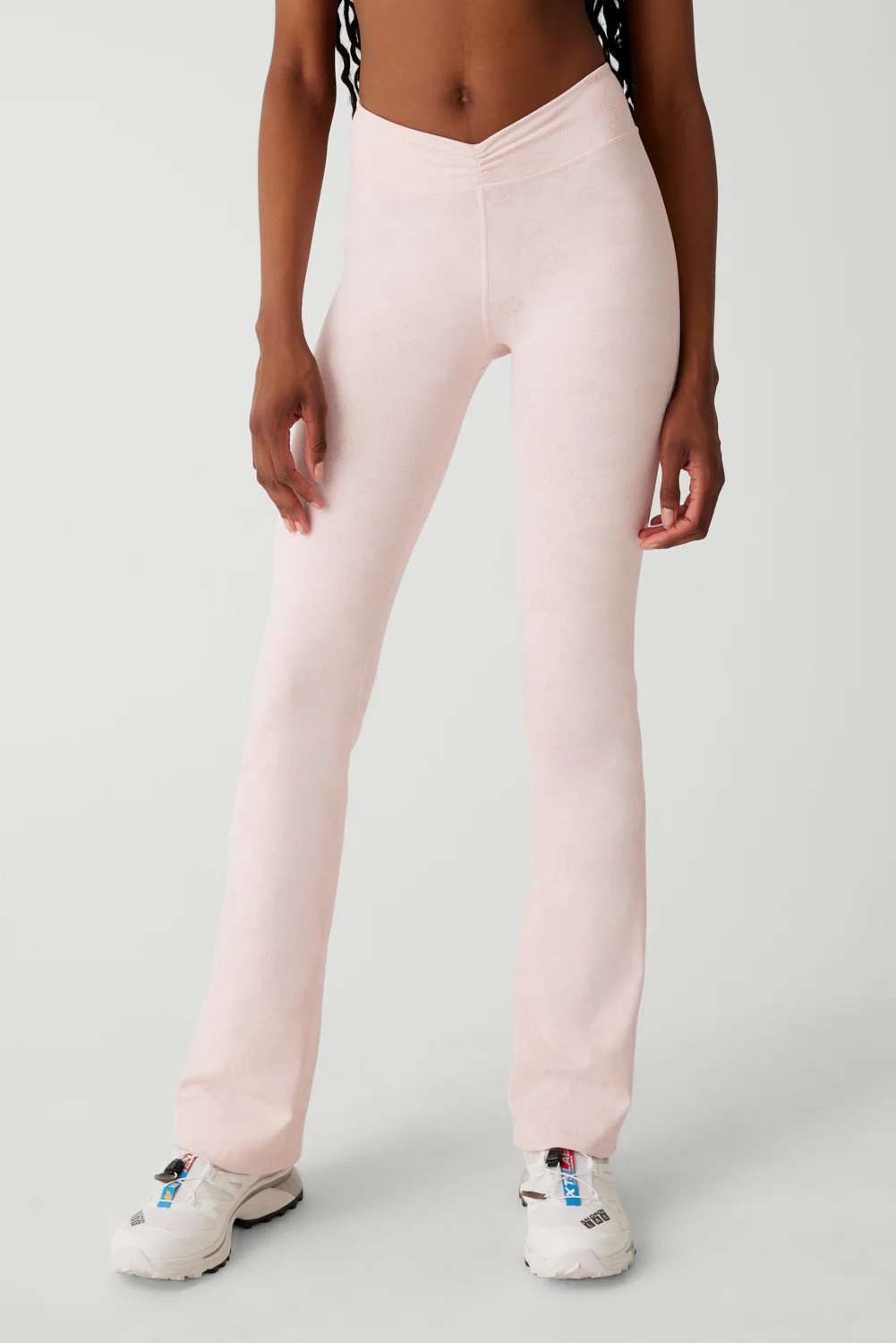Clementine Low Waist Flare Legging - Pink Petals - Image 3