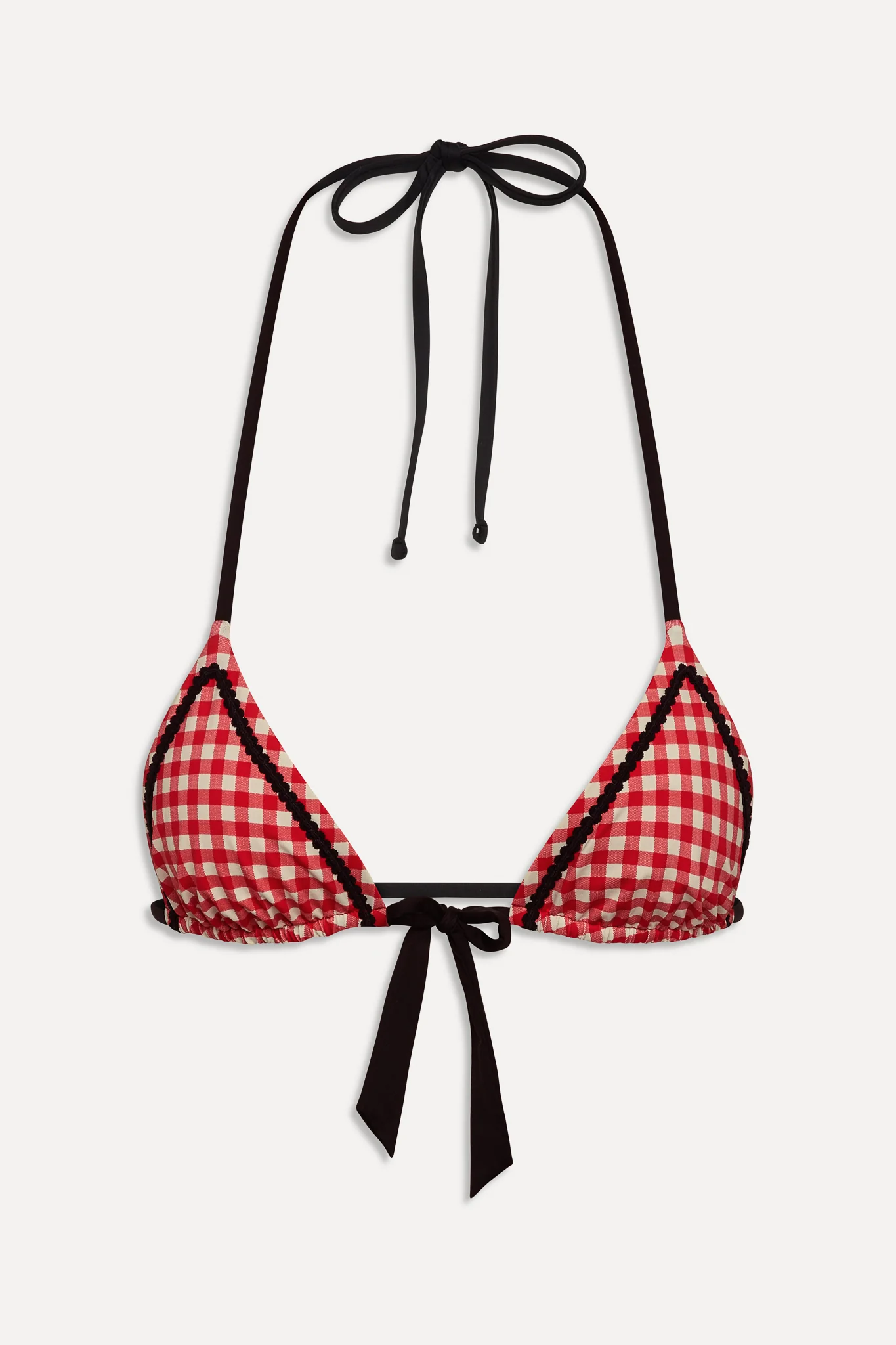 Coastal Micro Triangle Bikini Top - Cherry Picnic - Image 3