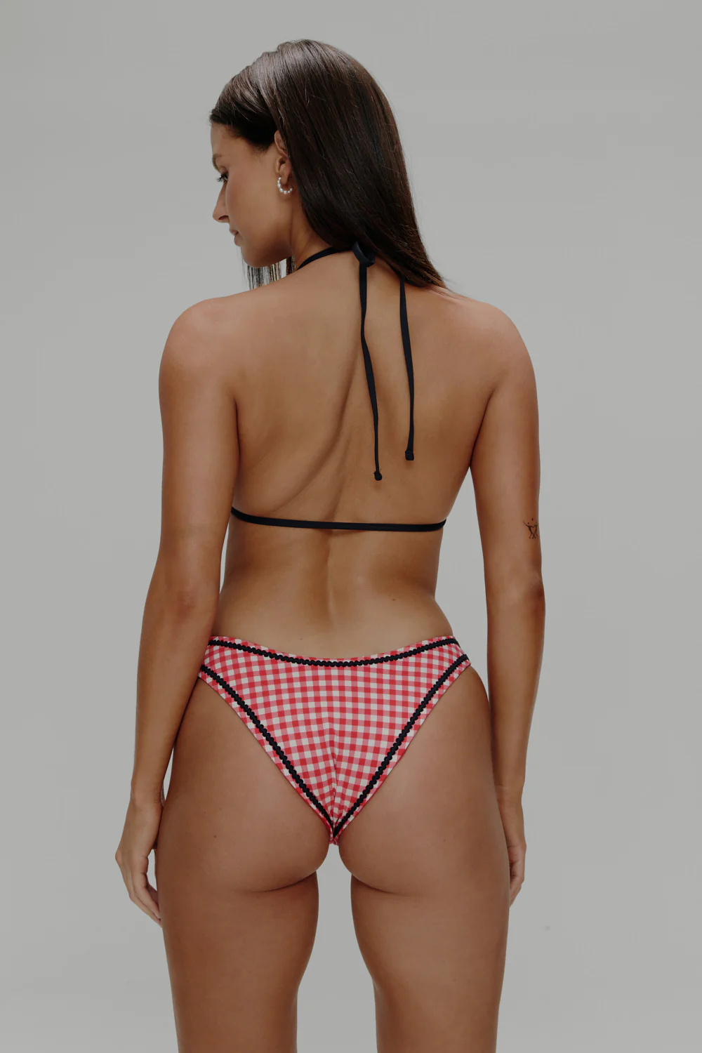 Coastal Micro Triangle Bikini Top - Cherry Picnic - Image 5