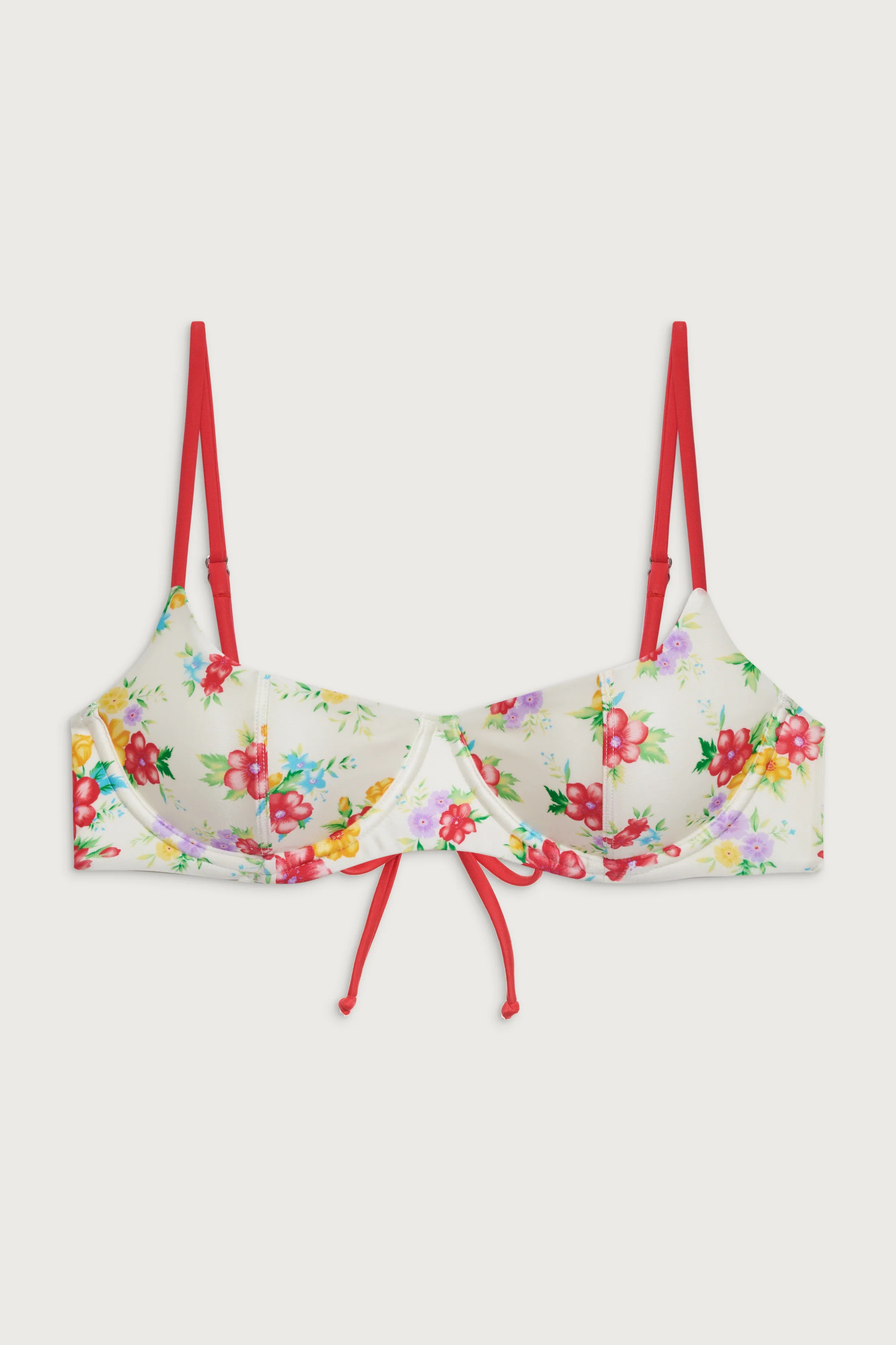 Cola Shine Underwire Bikini Top - Sweet Hibiscus - Image 3