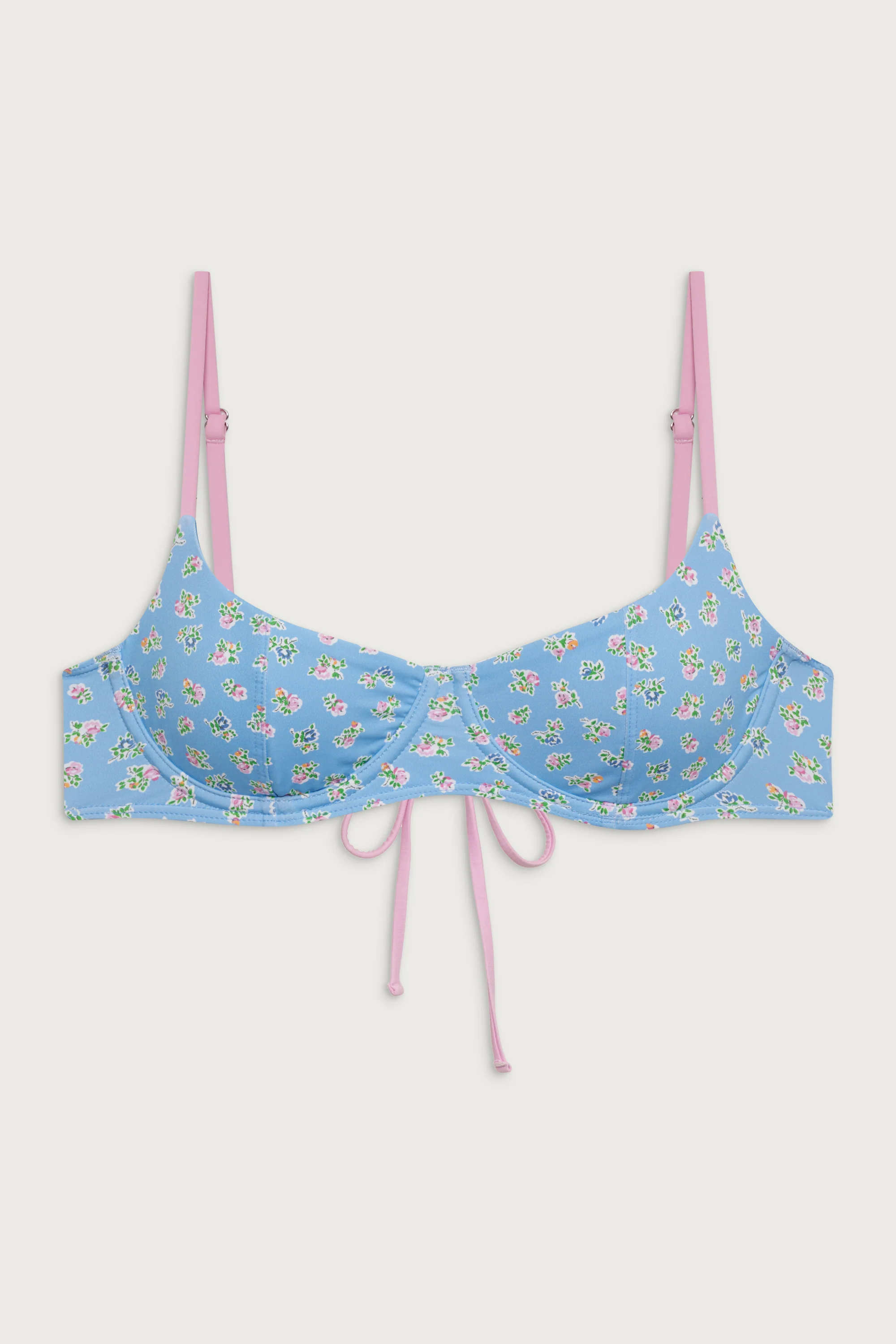 Cola Underwire Balconette Bikini Top - Blue Hawaii - Image 3