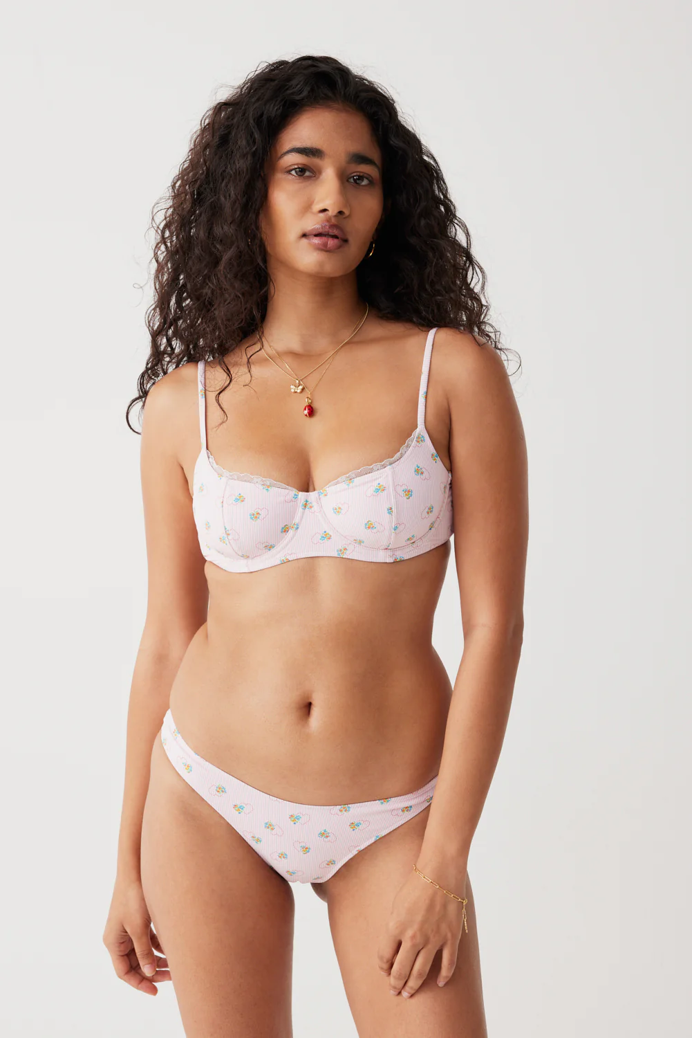 Cola Underwire Balconette Bikini Top - Sweetheart Stripe - Image 4