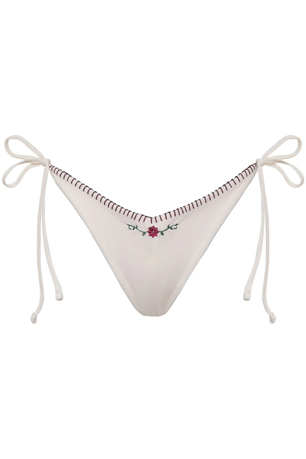 Connor Embroidered Cheeky Bikini Bottom - Sea Fairy - Image 5