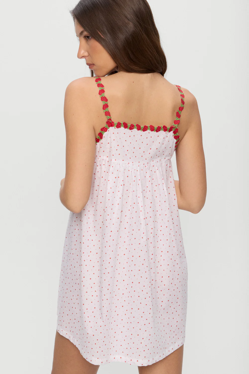 Coppola Cotton Babydoll Dress - Tiny Berry - Image 4