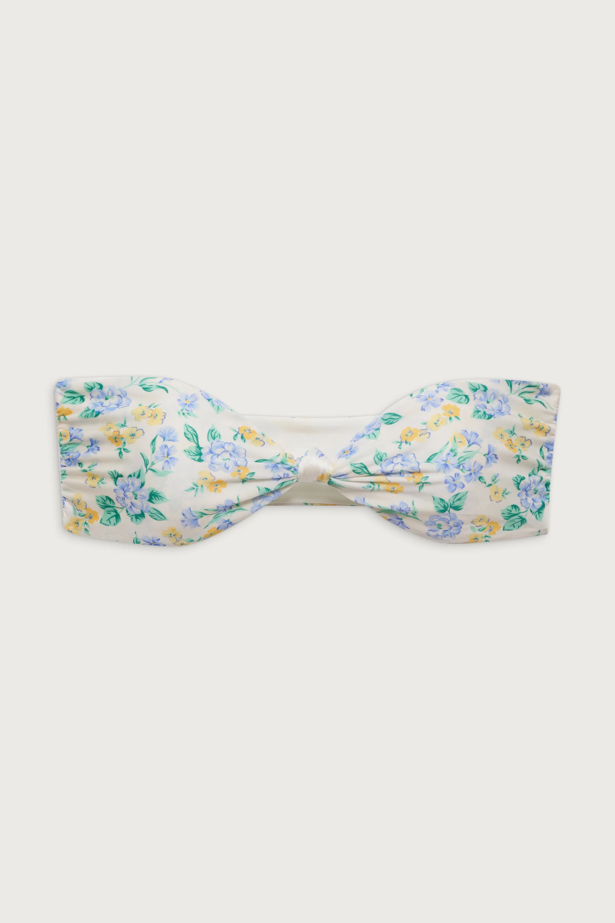 Crescent Shine Bandeau Bikini Top - Coastal Floral - Image 3