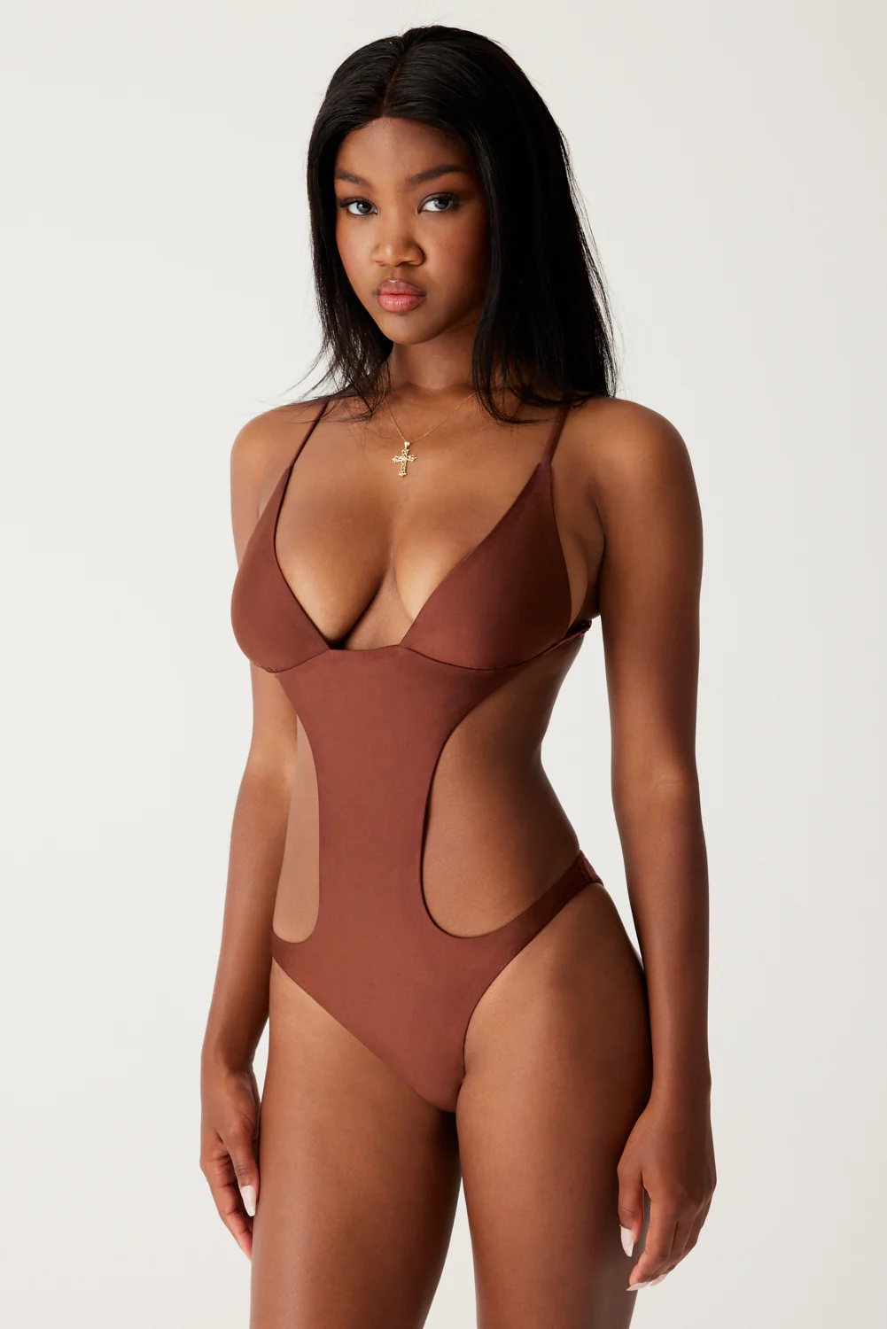 Cruise Monokini One Piece Swimsuit - Cinnamon - Image 4