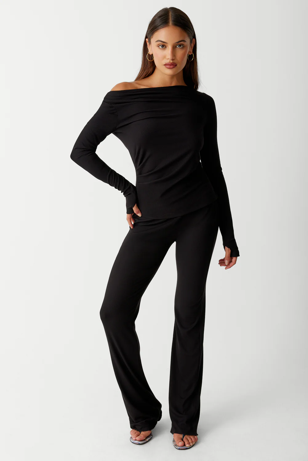 Dahlia Long Sleeve Shirt - Black - Image 4