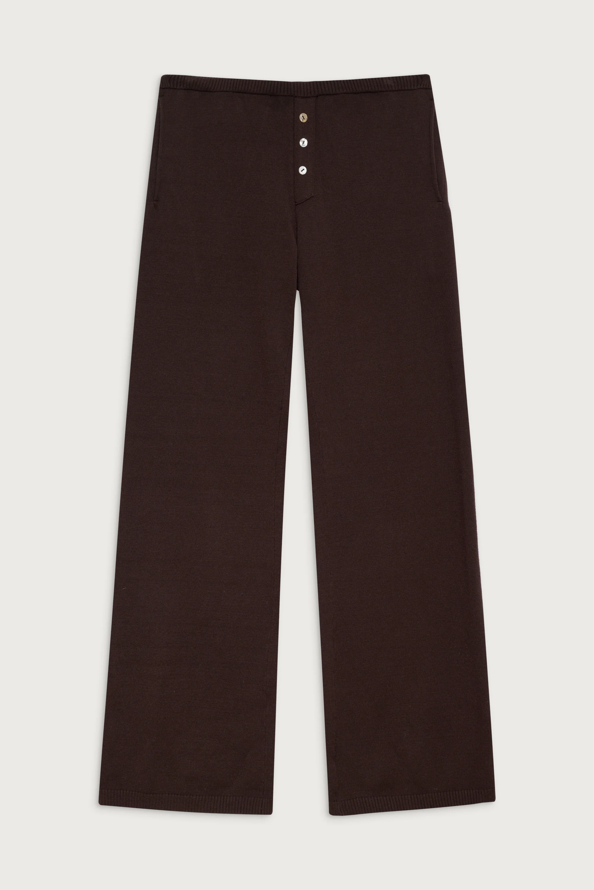 Delilah Low Rise Cloud Knit Pant - Mocha - Image 3