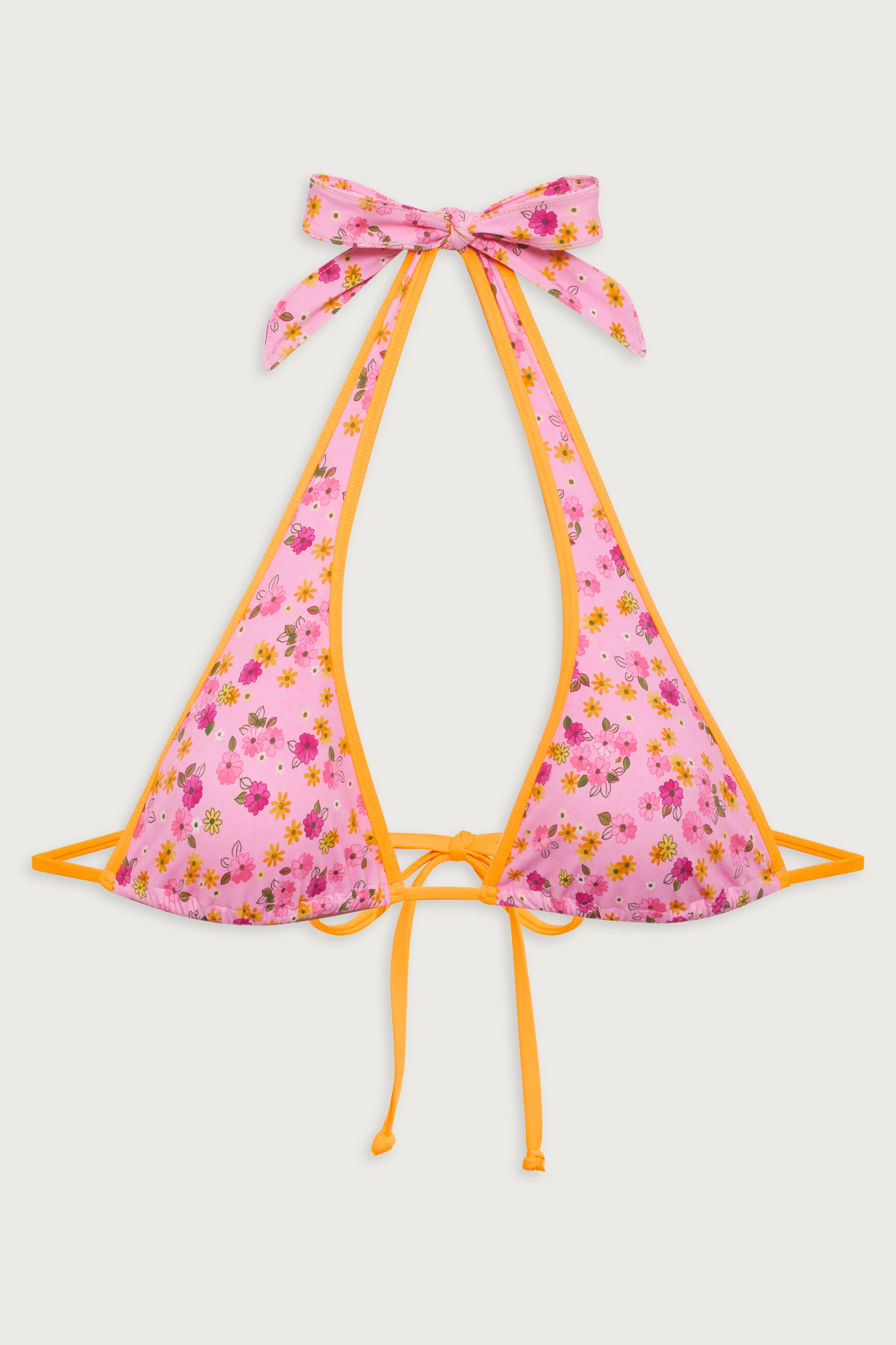 Diana Floral Halter Bikini Top - Queen's Bath - Image 3