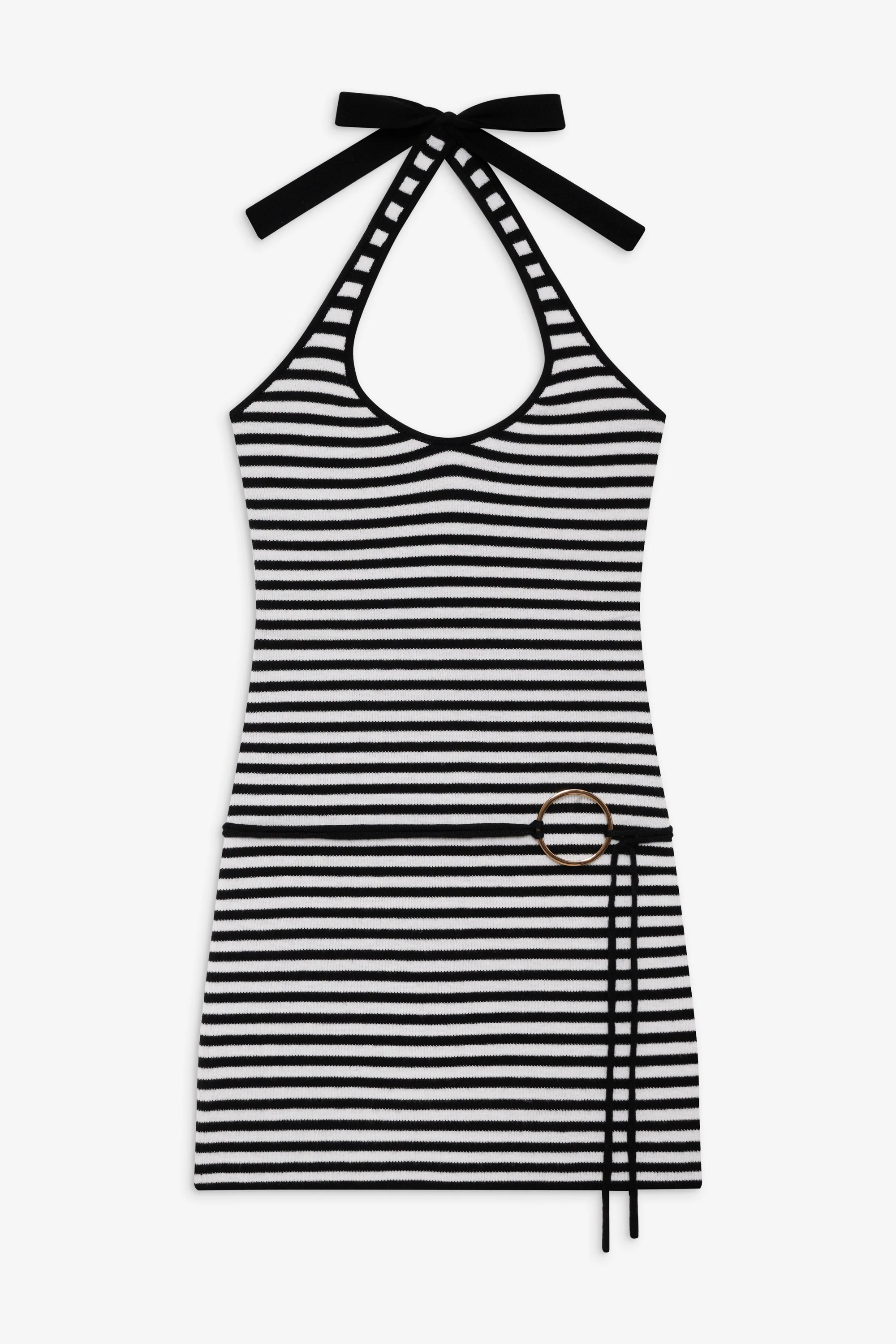 Dolly Knit Mini Dress - Jet Stripe - Image 3