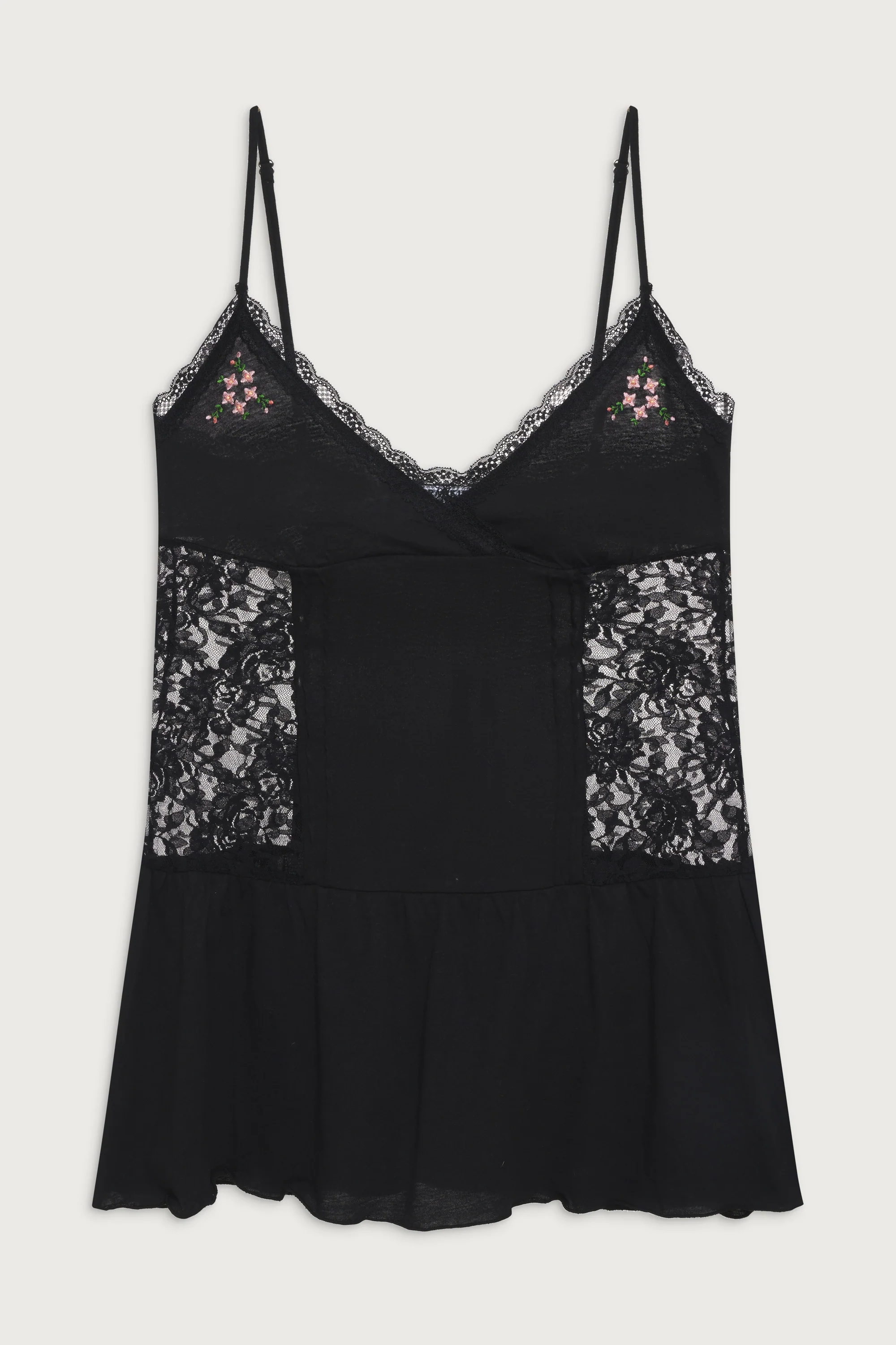 Donna Embroidered Mini Dress - Black - Image 2