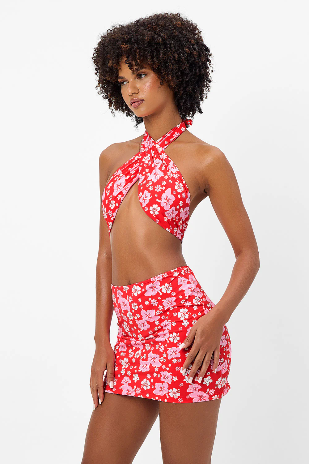 Dorothy Floral Halter Dress - Coconut Girl - Image 4