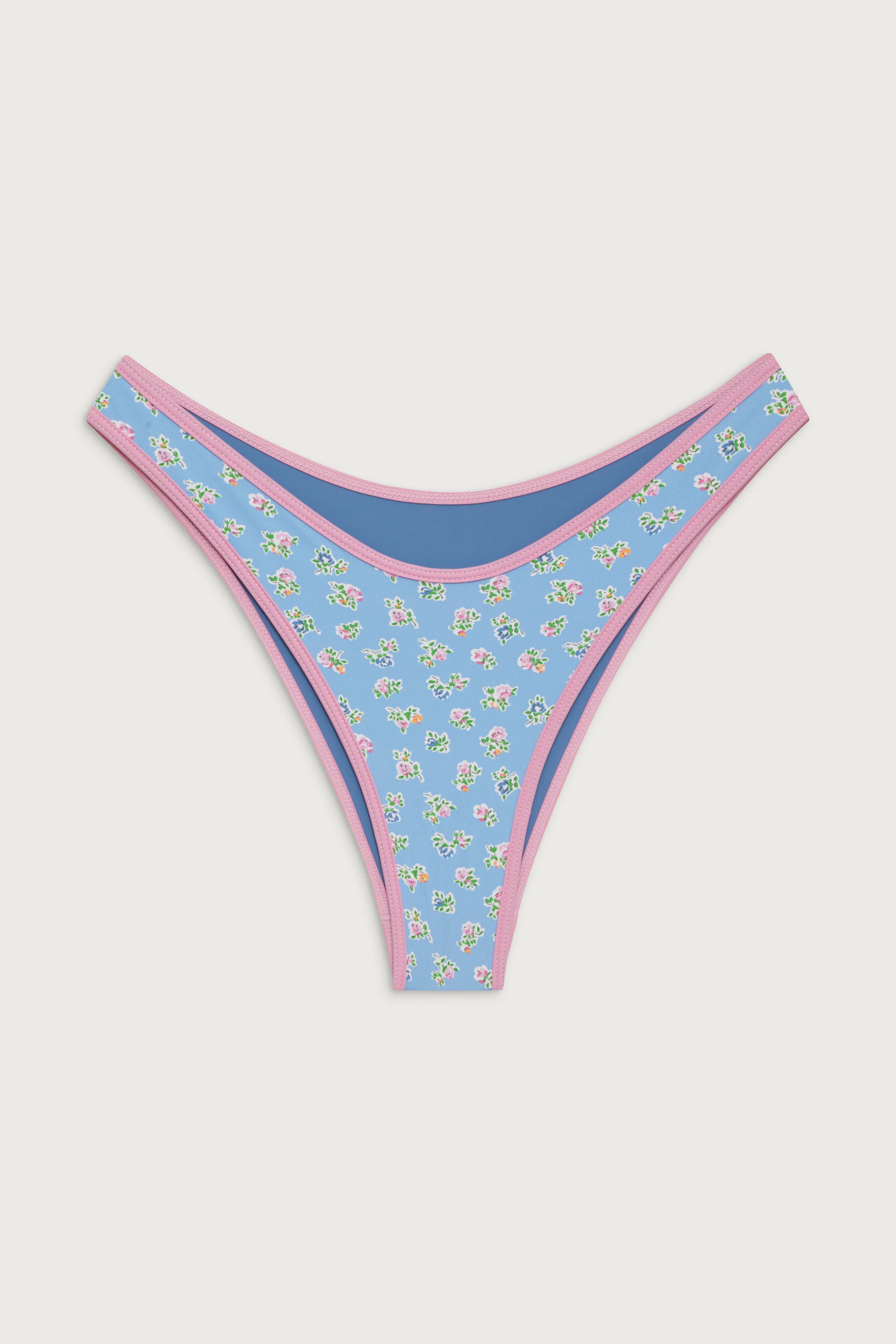 Dove Classic Floral Bikini Bottom - Blue Hawaii - Image 3