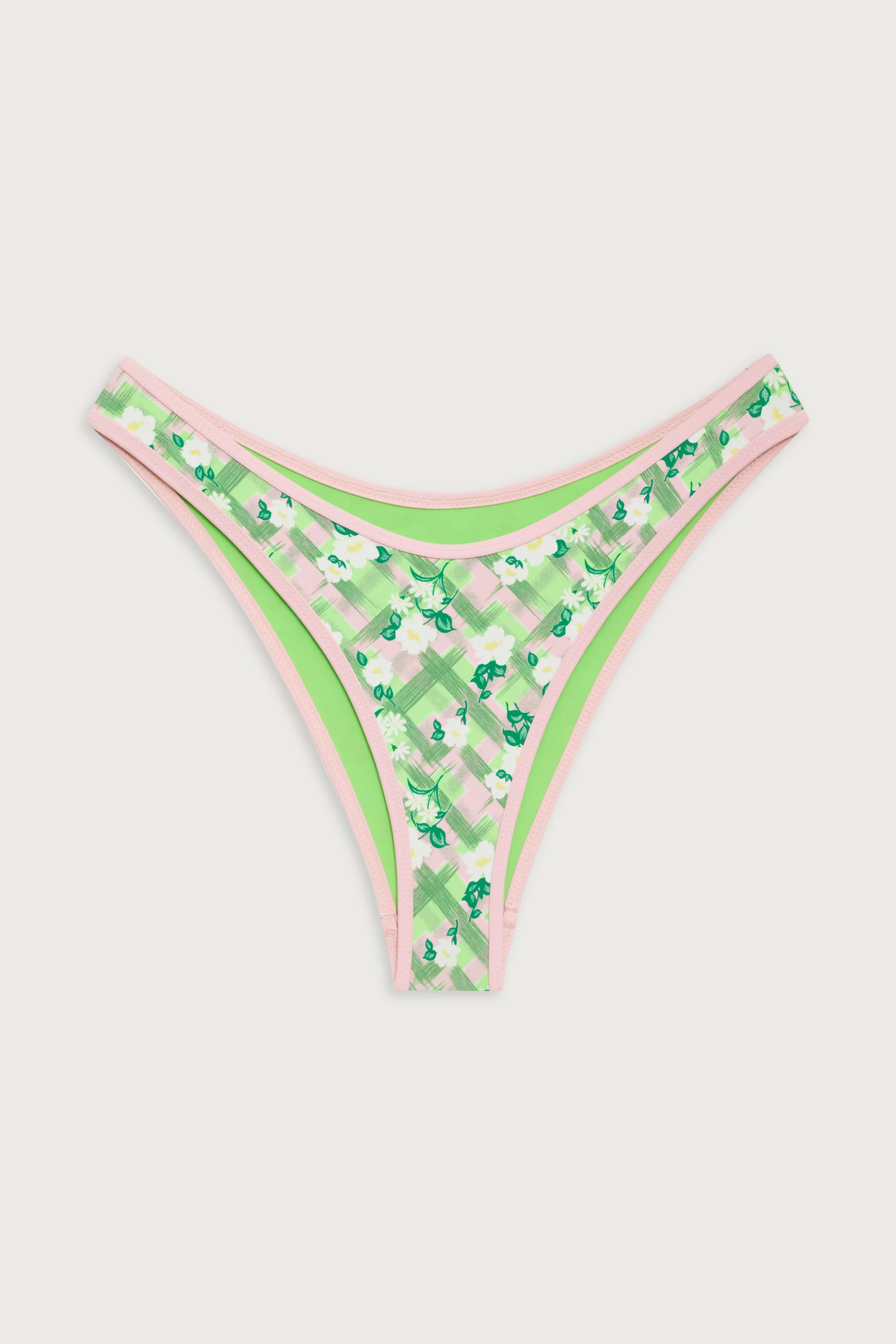Dove Plaid Classic Bikini Bottom - Baby Daisy - Image 3