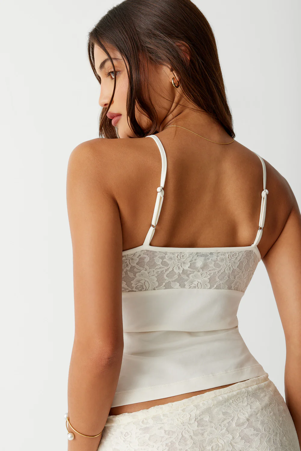 Dream Lace Tank - Porcelain - Image 3