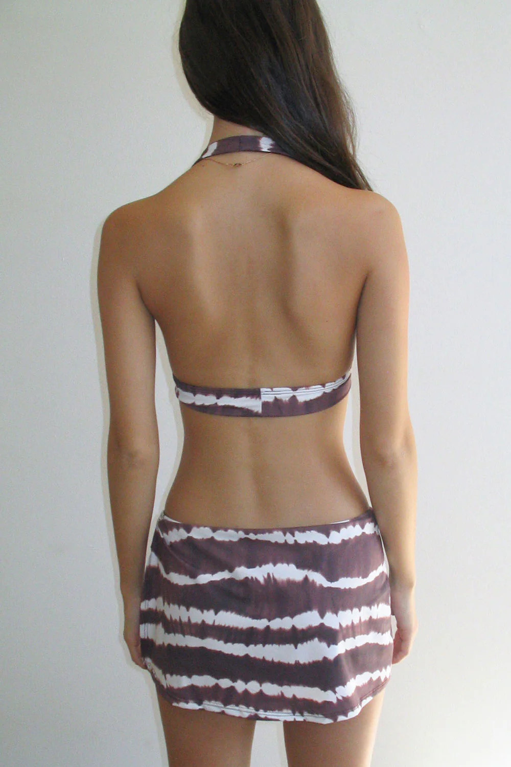 Edie Halter Tie Dye Bikini Top - Taro Tie Dye - Image 2