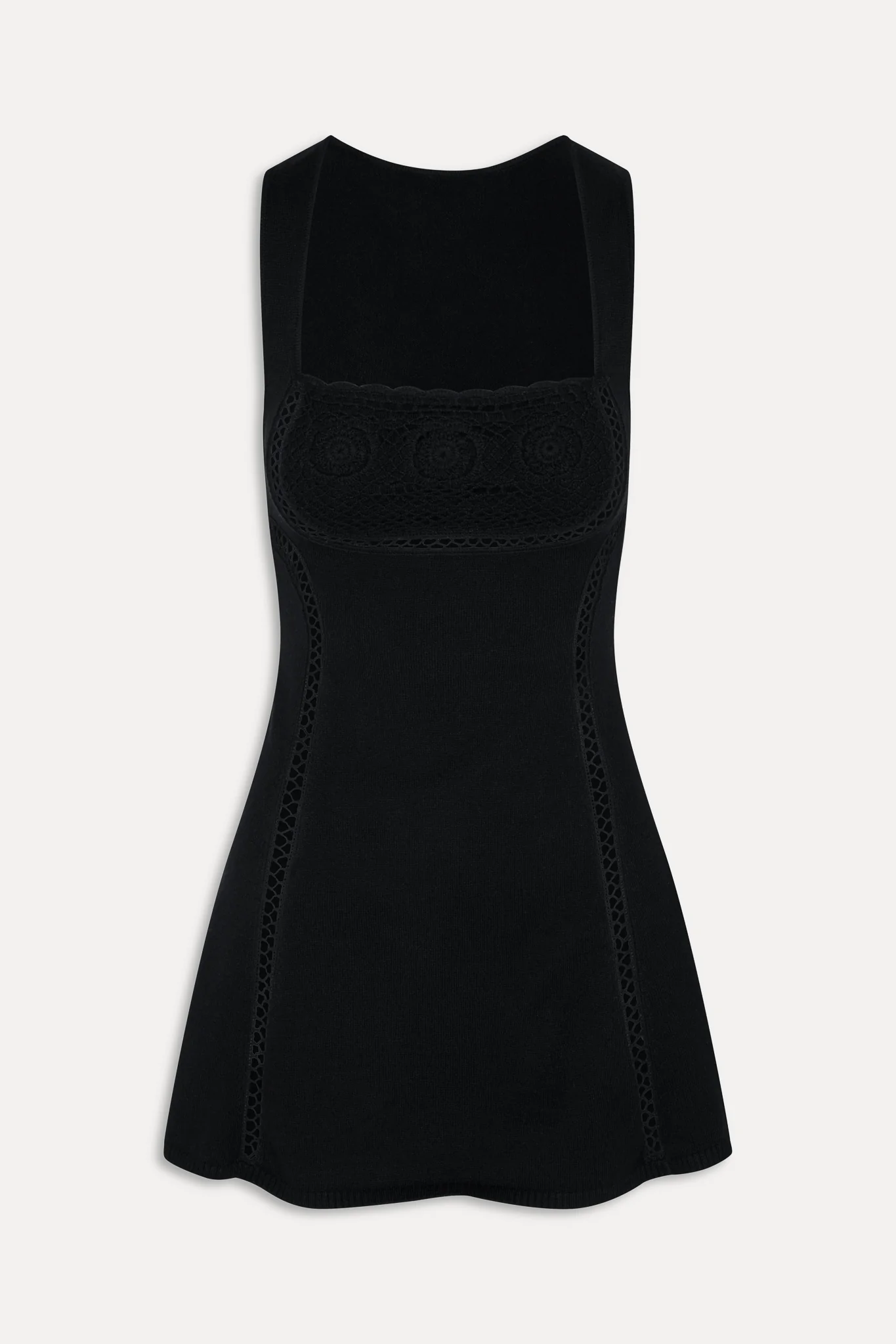 Ellie Knit Mini Dress - Black - Image 3