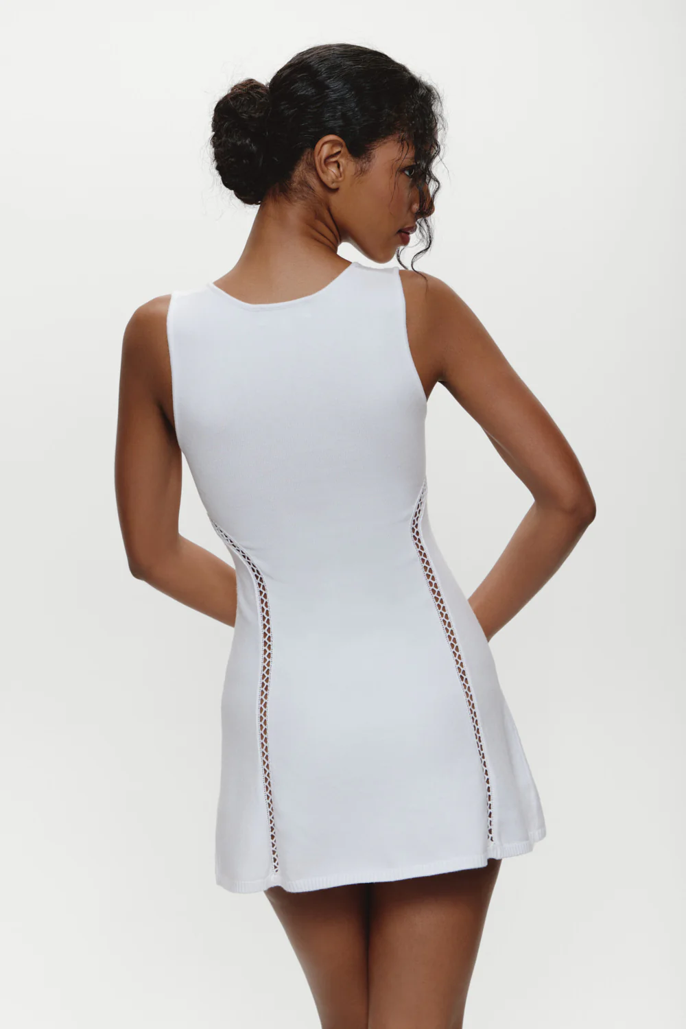 Ellie Knit Mini Dress - Optic White - Image 4