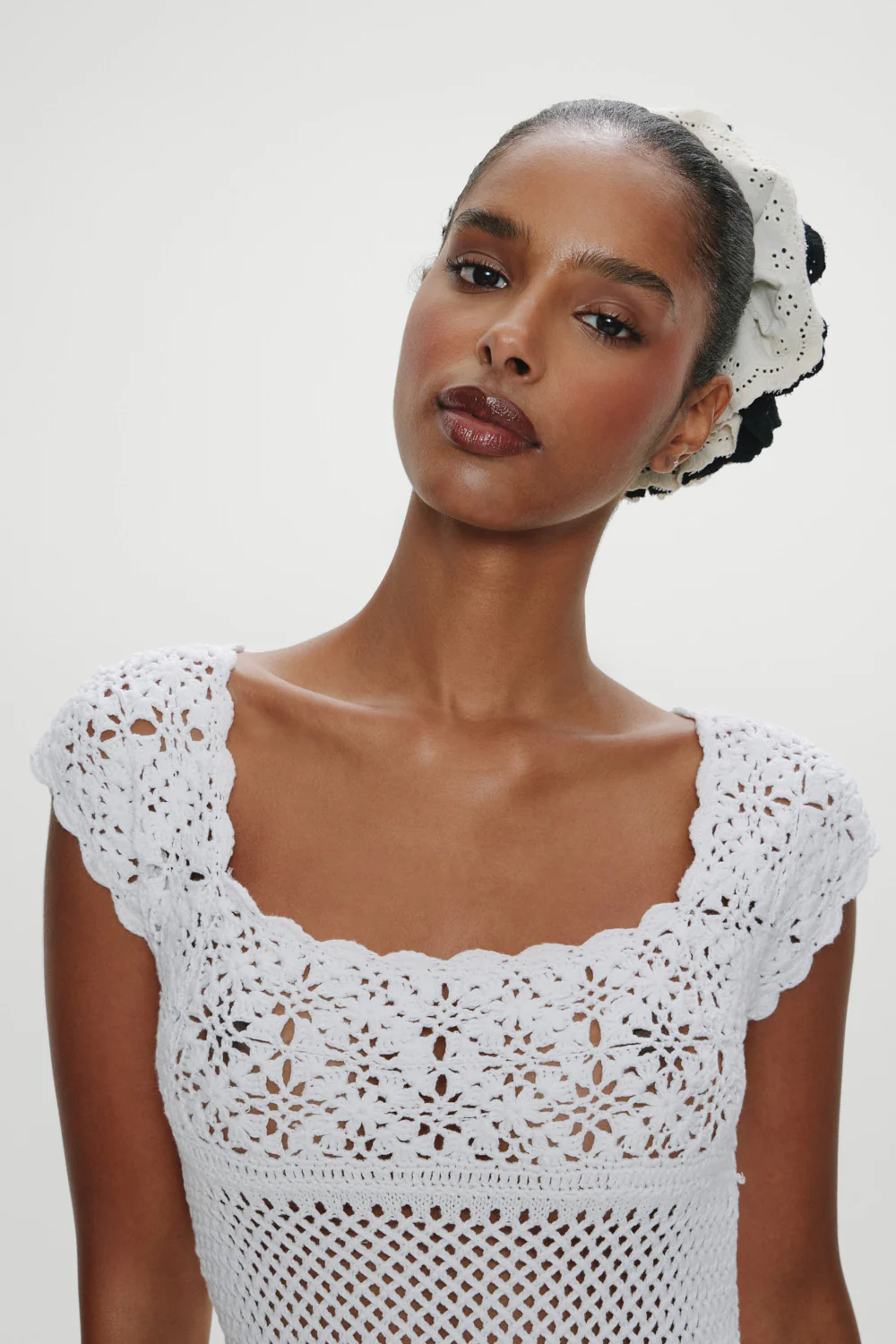 Eloise Crochet Mini Dress - Angel's Meadow - Image 5