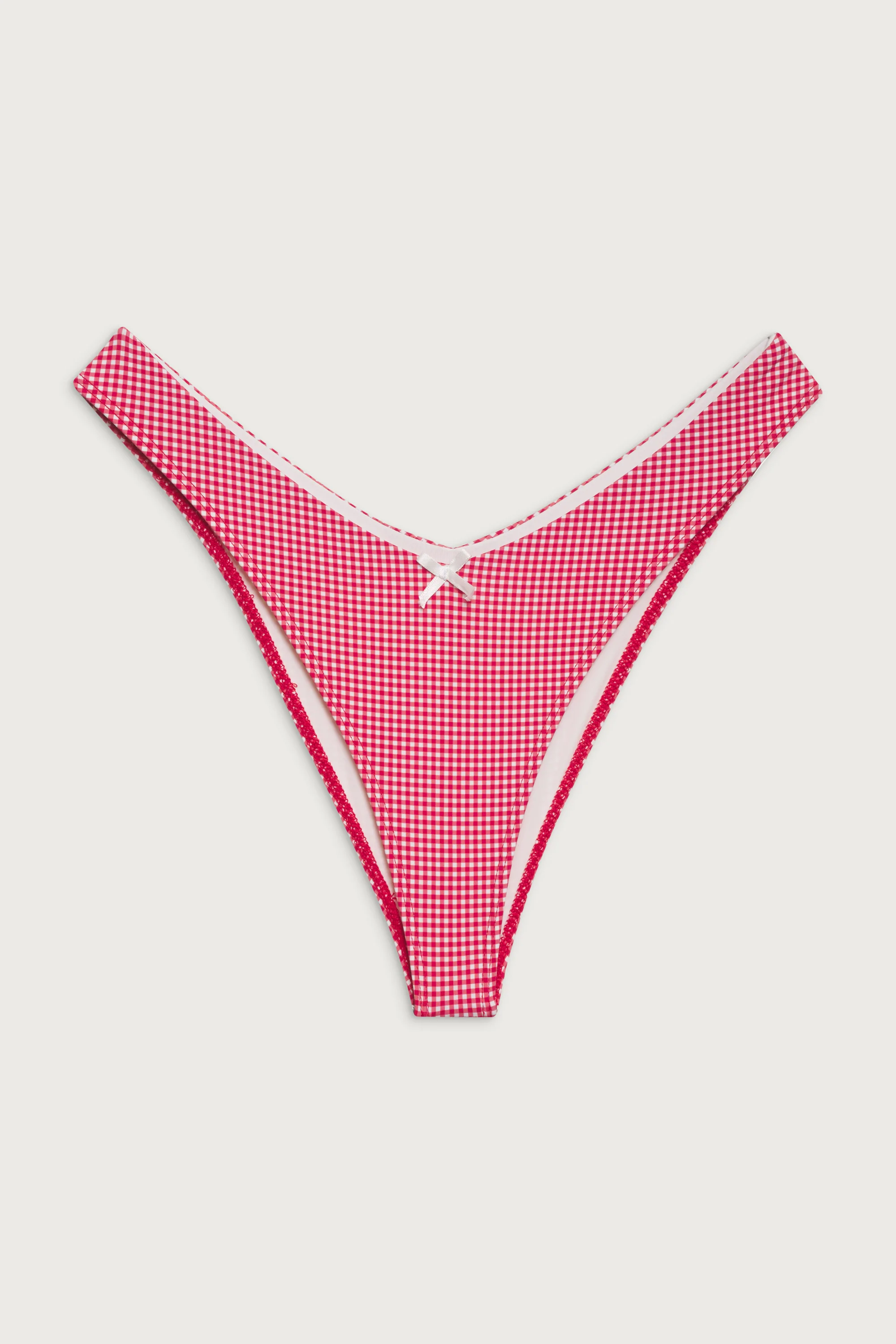 Enzo Cheeky Bikini Bottom - Ladybug Gingham - Image 3